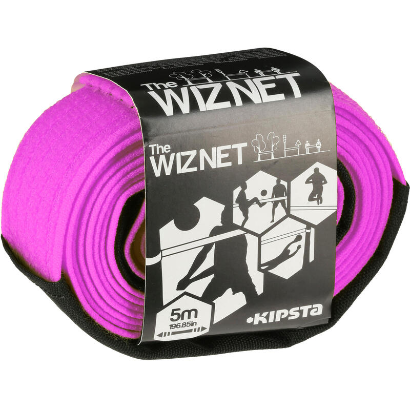 Filet de beach-volley extensible The Wiz Net violet