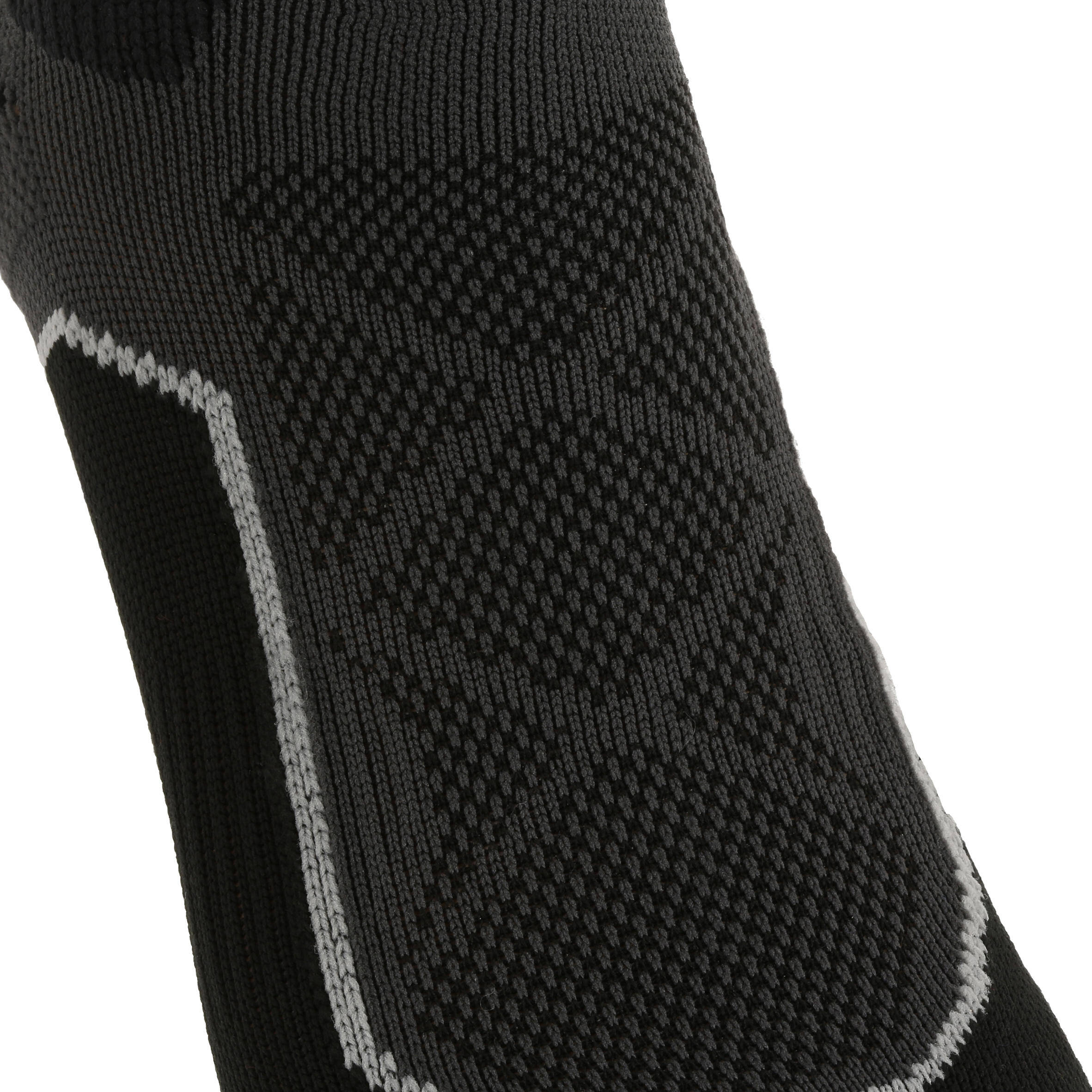 Hiking Socks High-Ankle 2 pairs MH500 - Black/Grey -  3