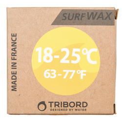 Wax surf eau chaude 18 à 25°C jaune