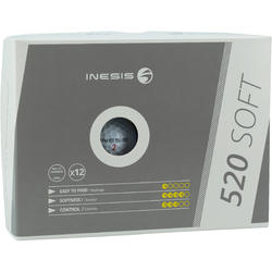 Balles de Golf 520 soft X12 blanc