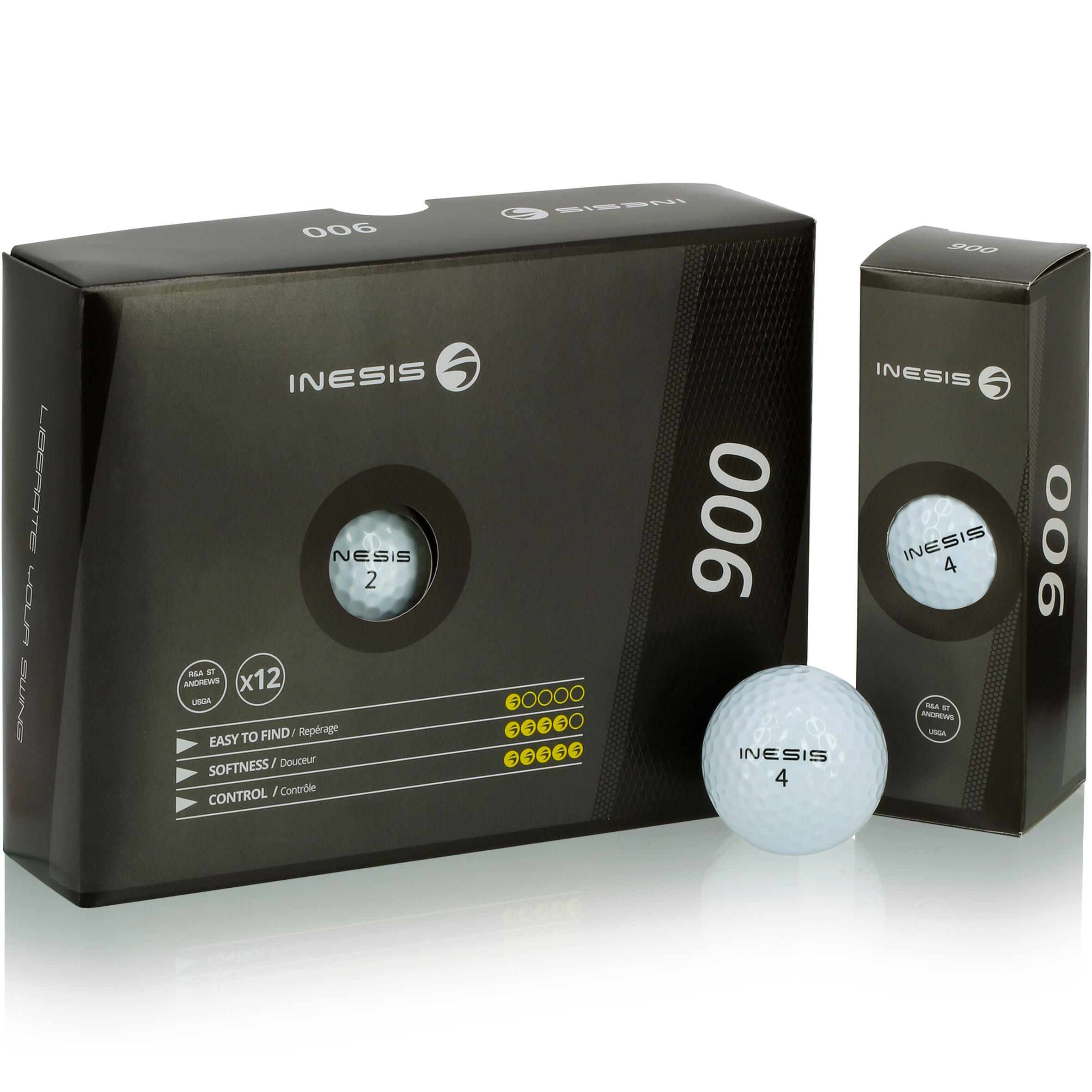 Inesis Golf Balls 900 - White (sold in pack of 12) 2/7
