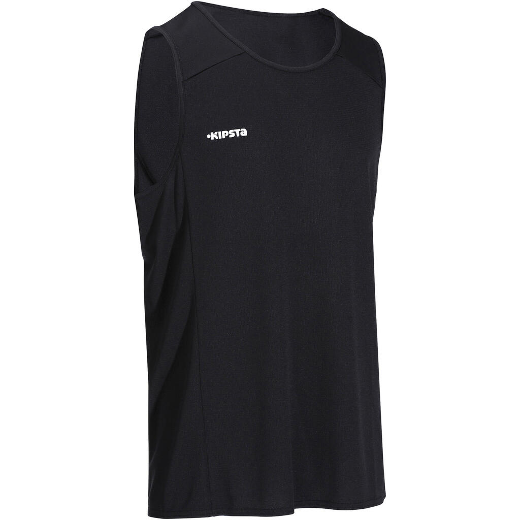 Basketballtrikot B300 Erwachsene schwarz