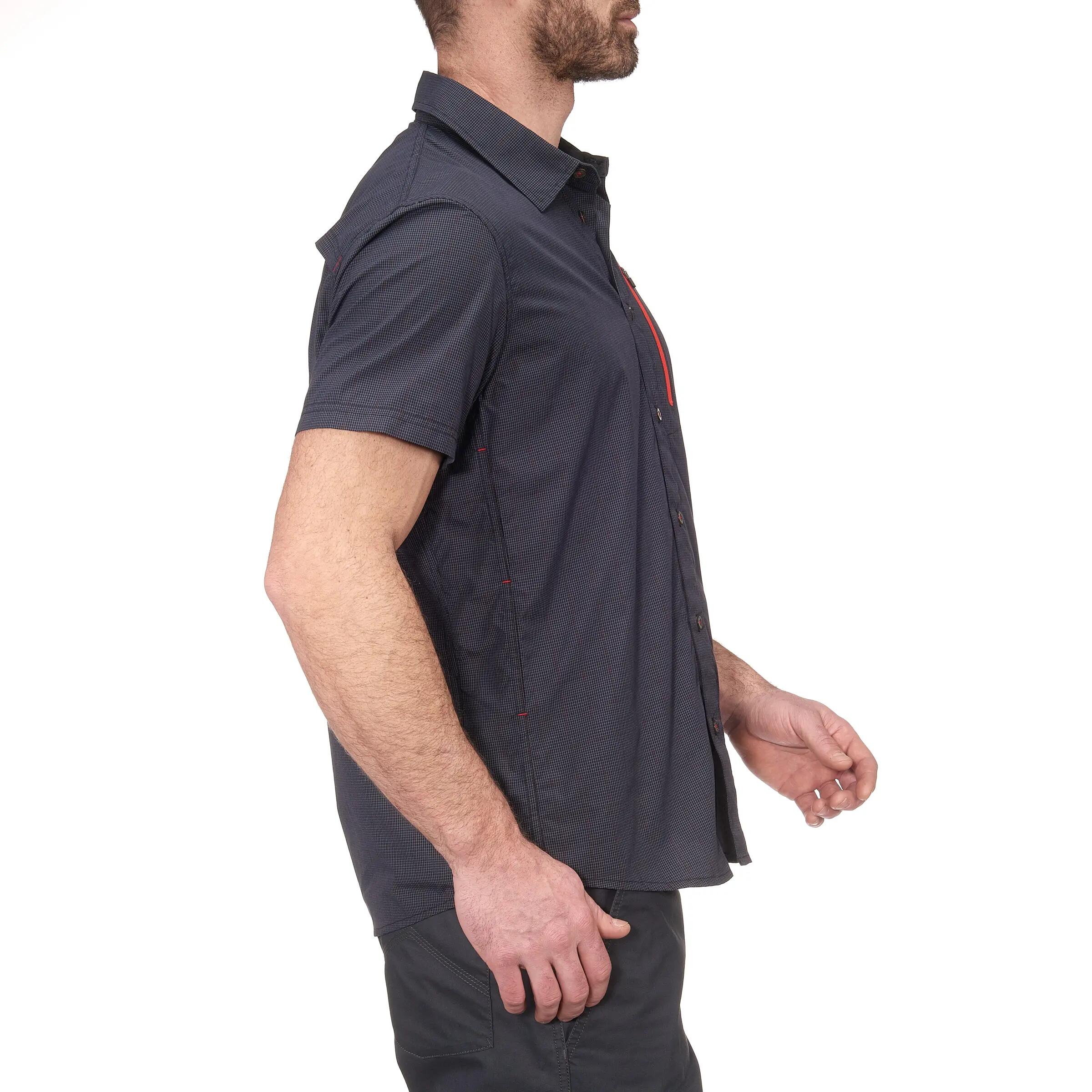 Arpenaz 500 Air Short-Sleeved Hiking Shirt - Grey 2/14