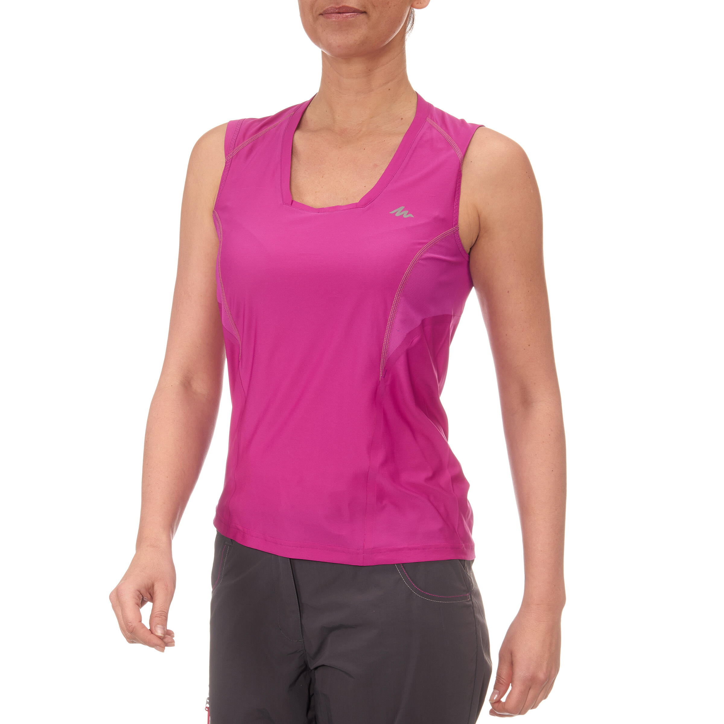 Women's Forclaz 500 Hiking Tank Top Purple 1/5