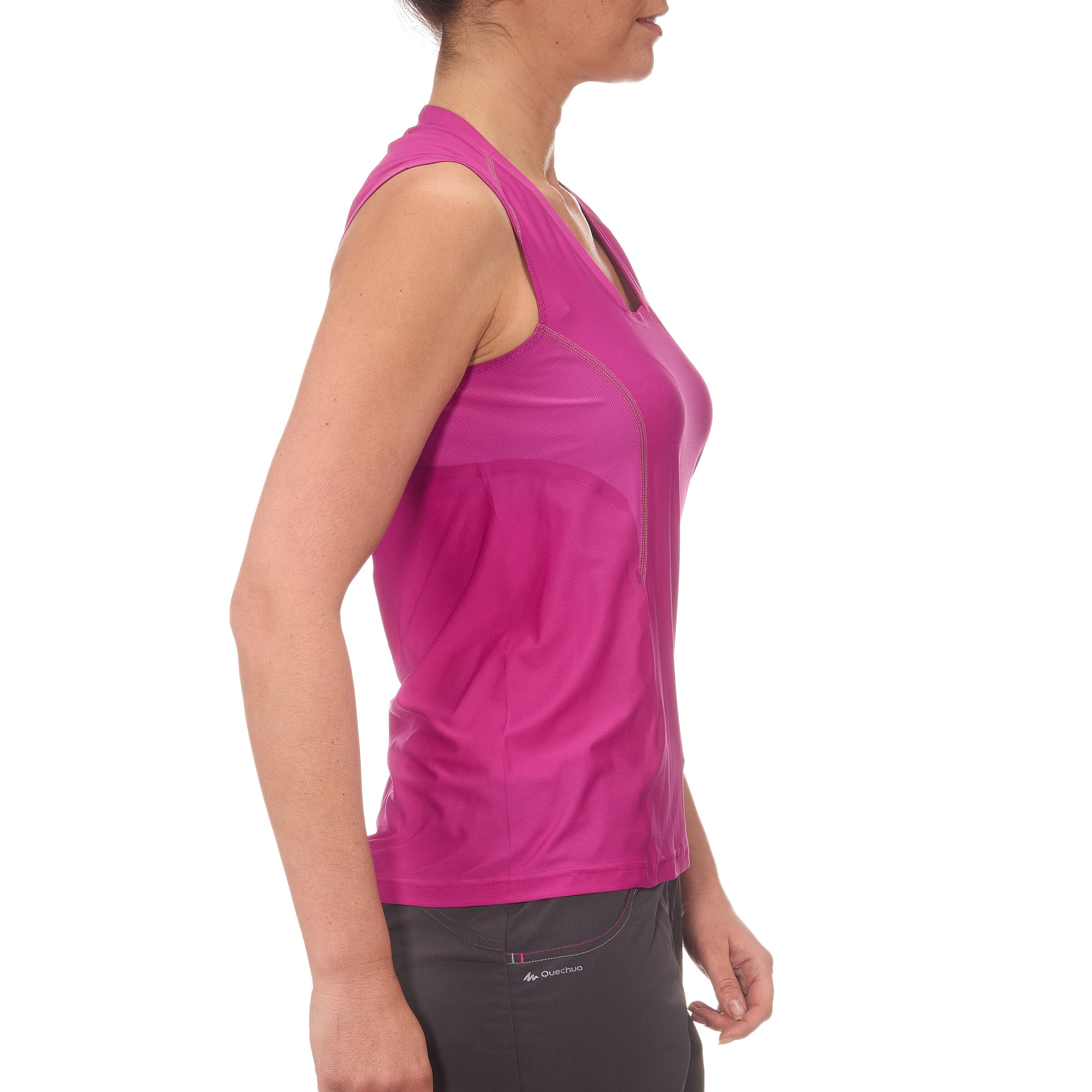 Women's Forclaz 500 Hiking Tank Top Purple 2/5
