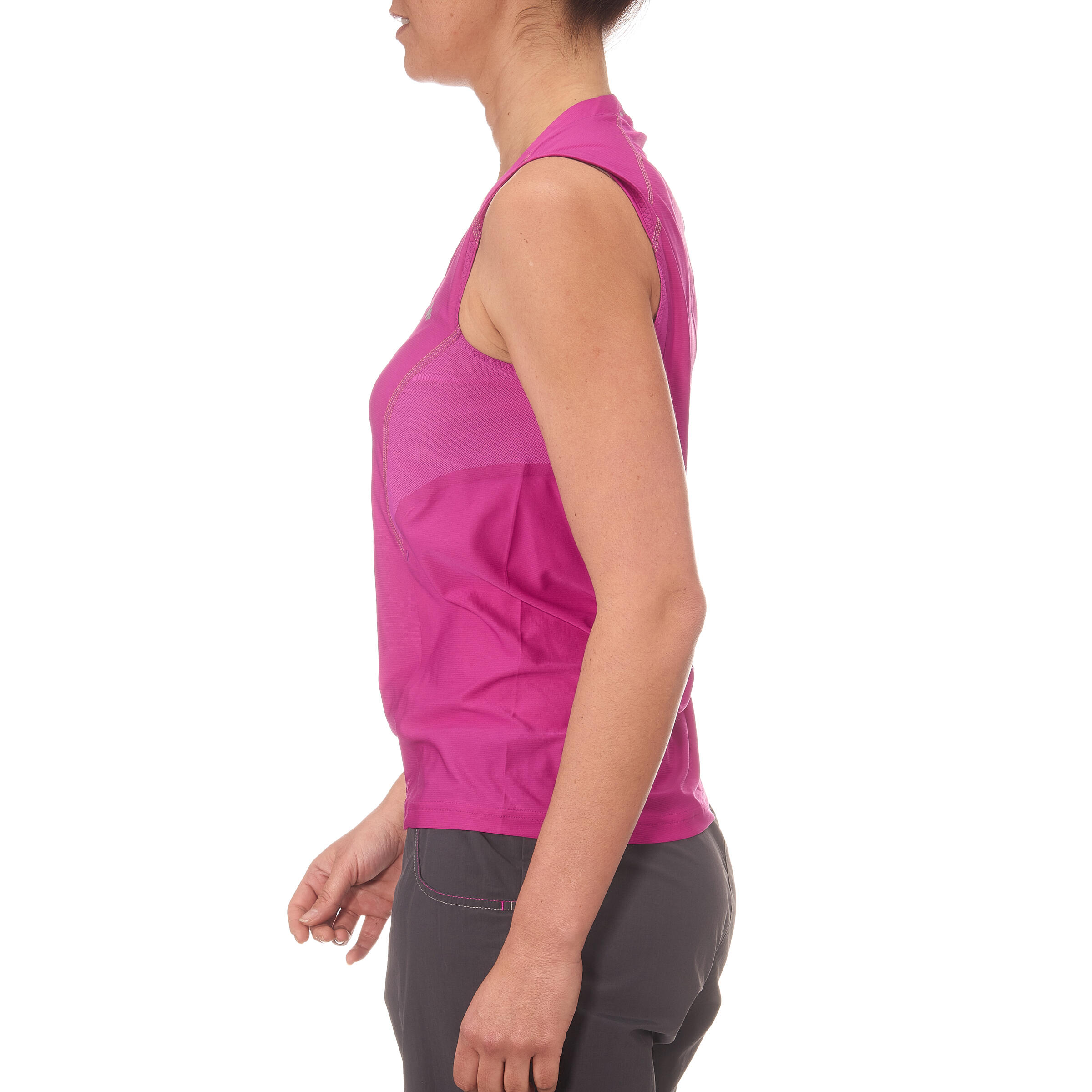 Women's Forclaz 500 Hiking Tank Top Purple 4/5
