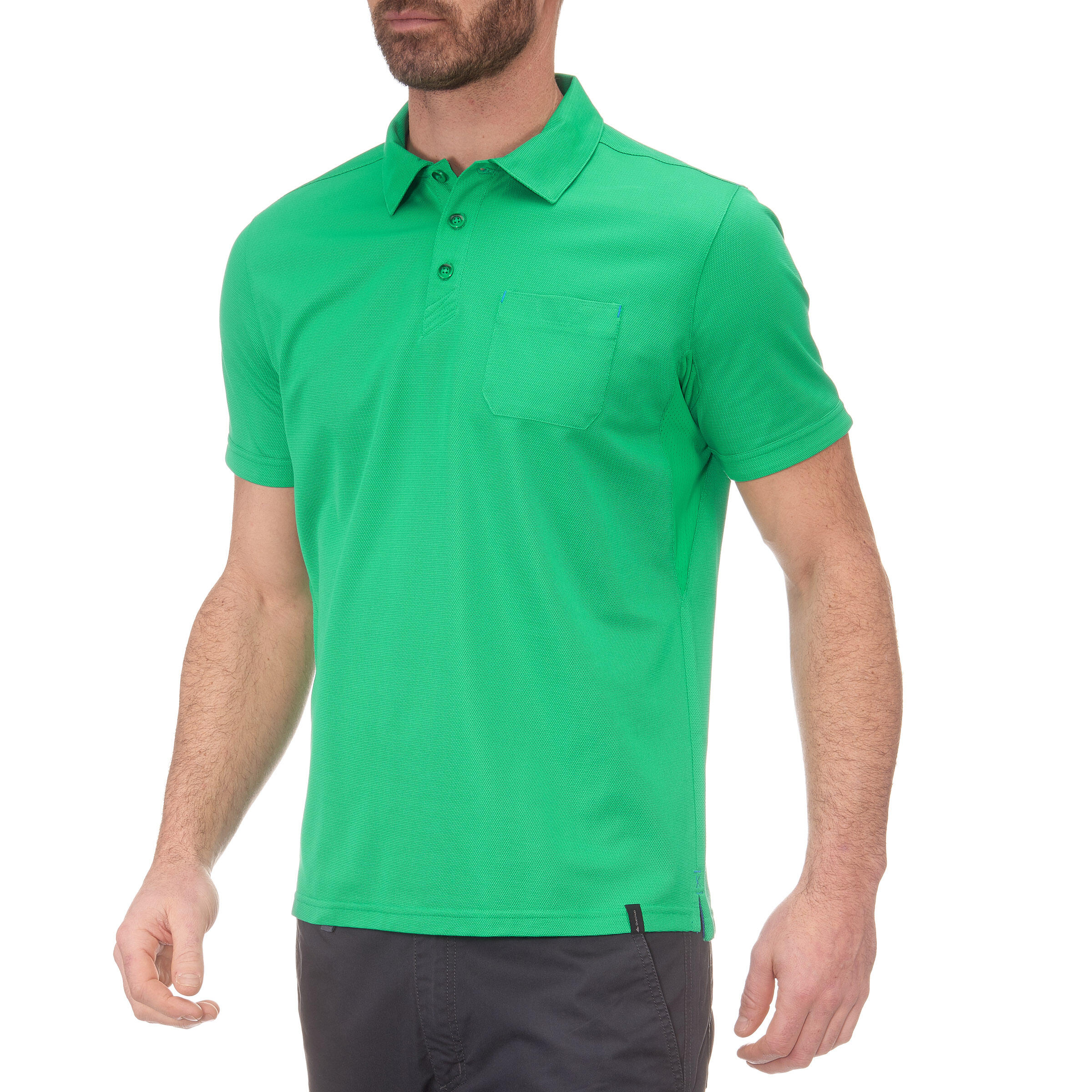 Arpenaz 500 Men's Hiking Polo Shirt - Green 2/10