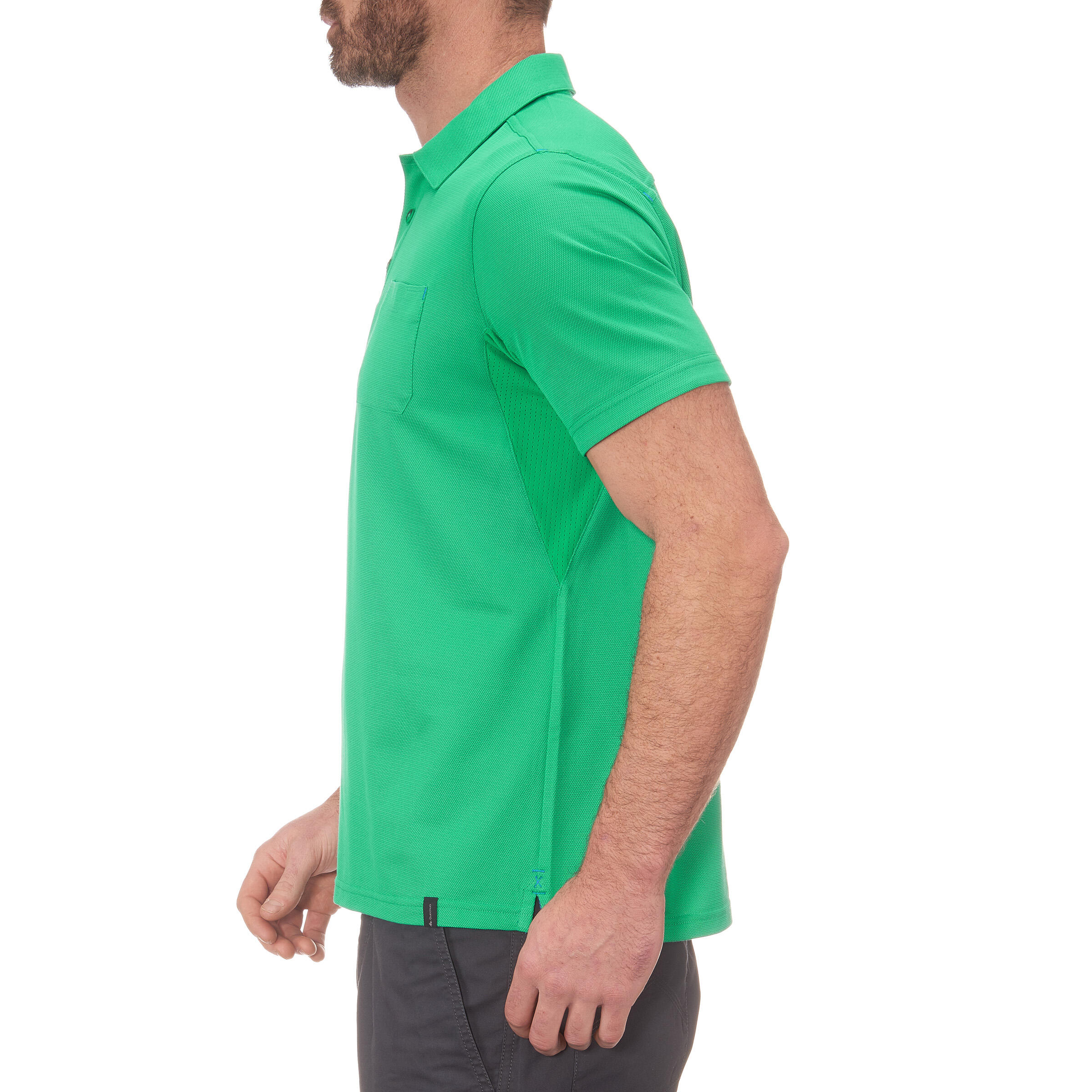 Arpenaz 500 Men's Hiking Polo Shirt - Green 5/10