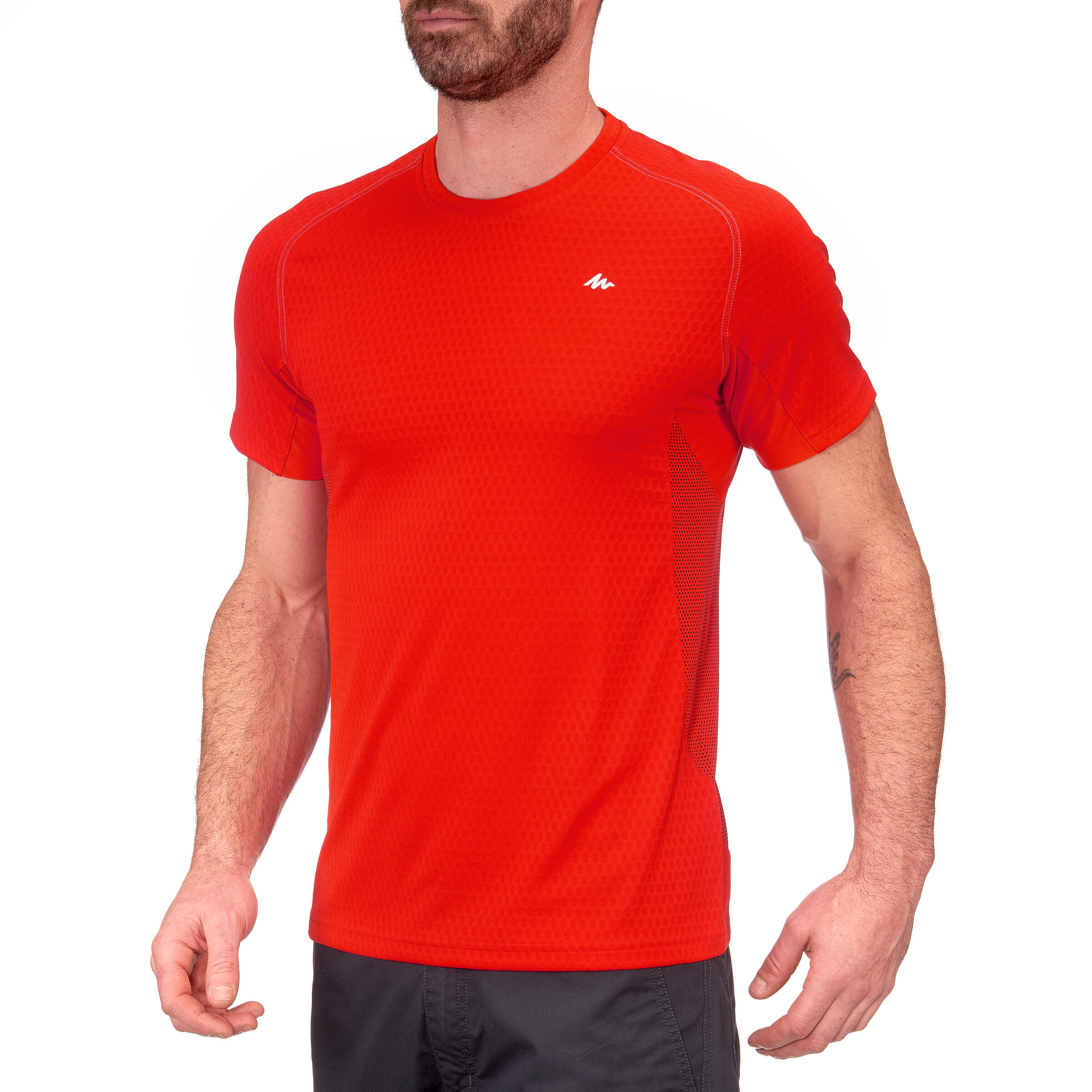 TechFRESH 500 Freeze Men's Short-Sleeve Hiking T-Shirt - Red 2/9