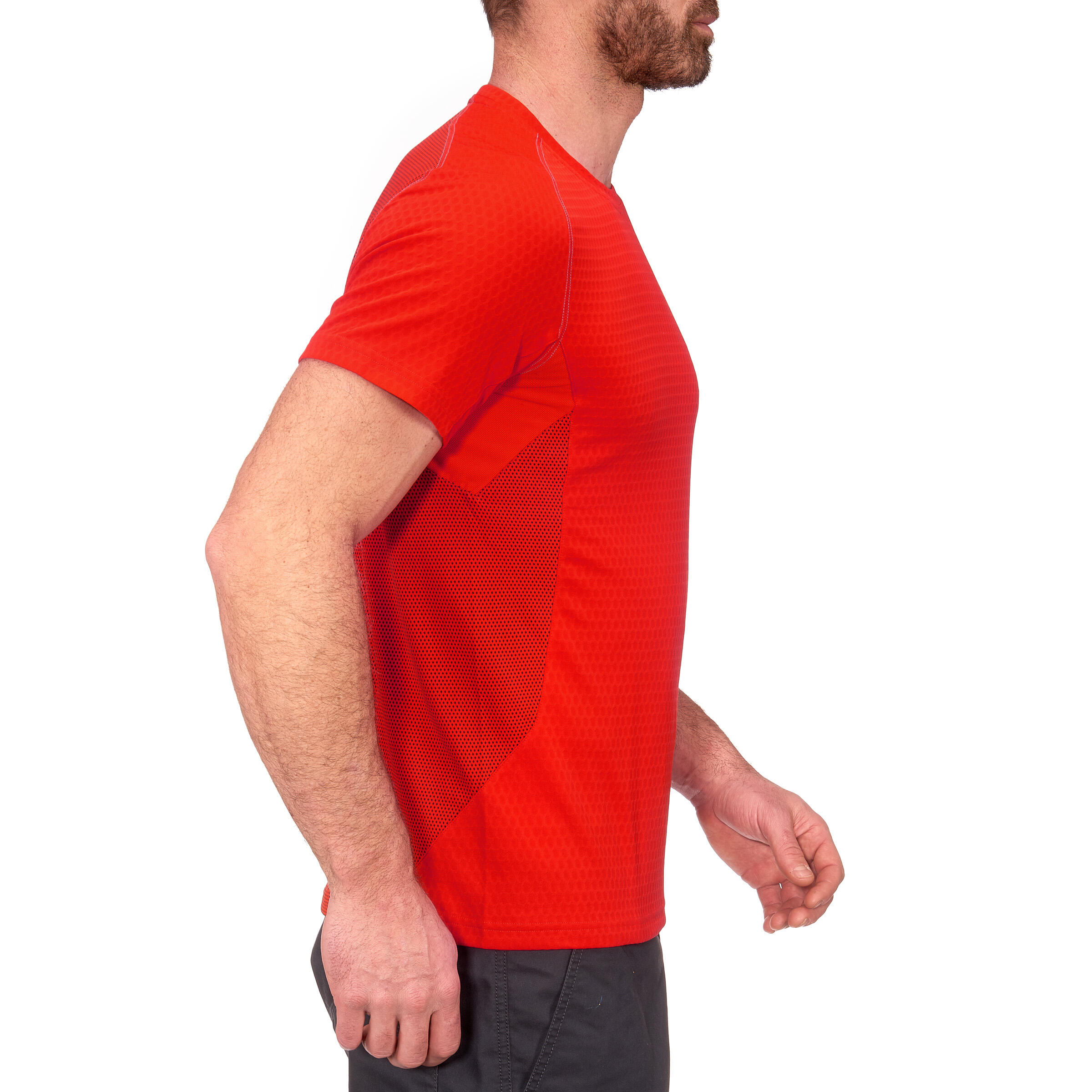TechFRESH 500 Freeze Men's Short-Sleeve Hiking T-Shirt - Red 3/9
