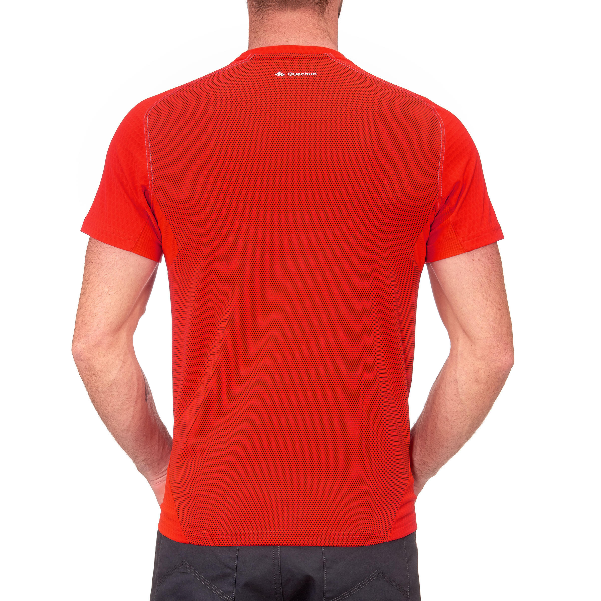 TechFRESH 500 Freeze Men's Short-Sleeve Hiking T-Shirt - Red 4/9