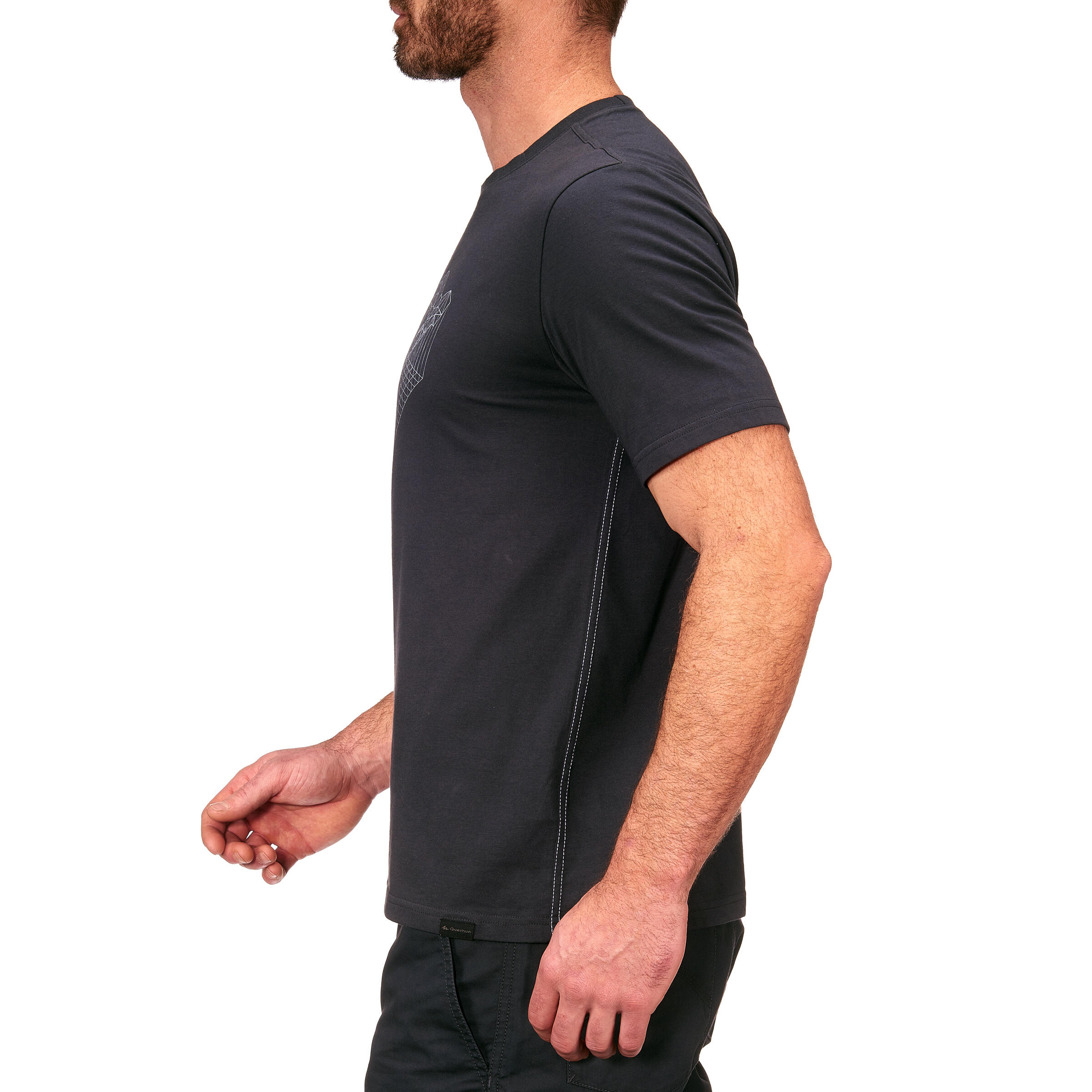 TechTIL100 Men's Short-Sleeved Hiking T-Shirt - Dark Grey 5/10