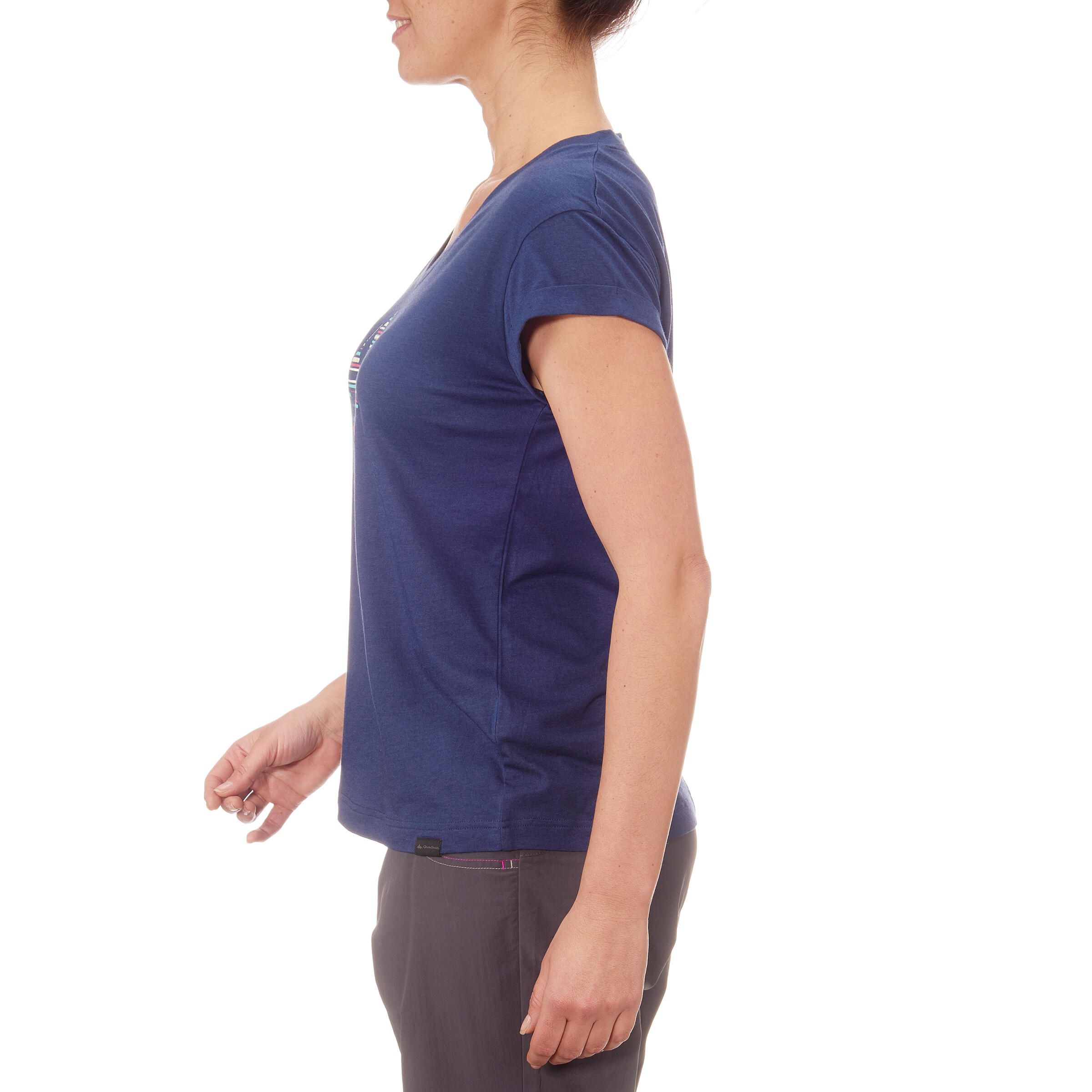 Women's Arpenaz 100 short-sleeved Hiking T-shirt Blue 5/12