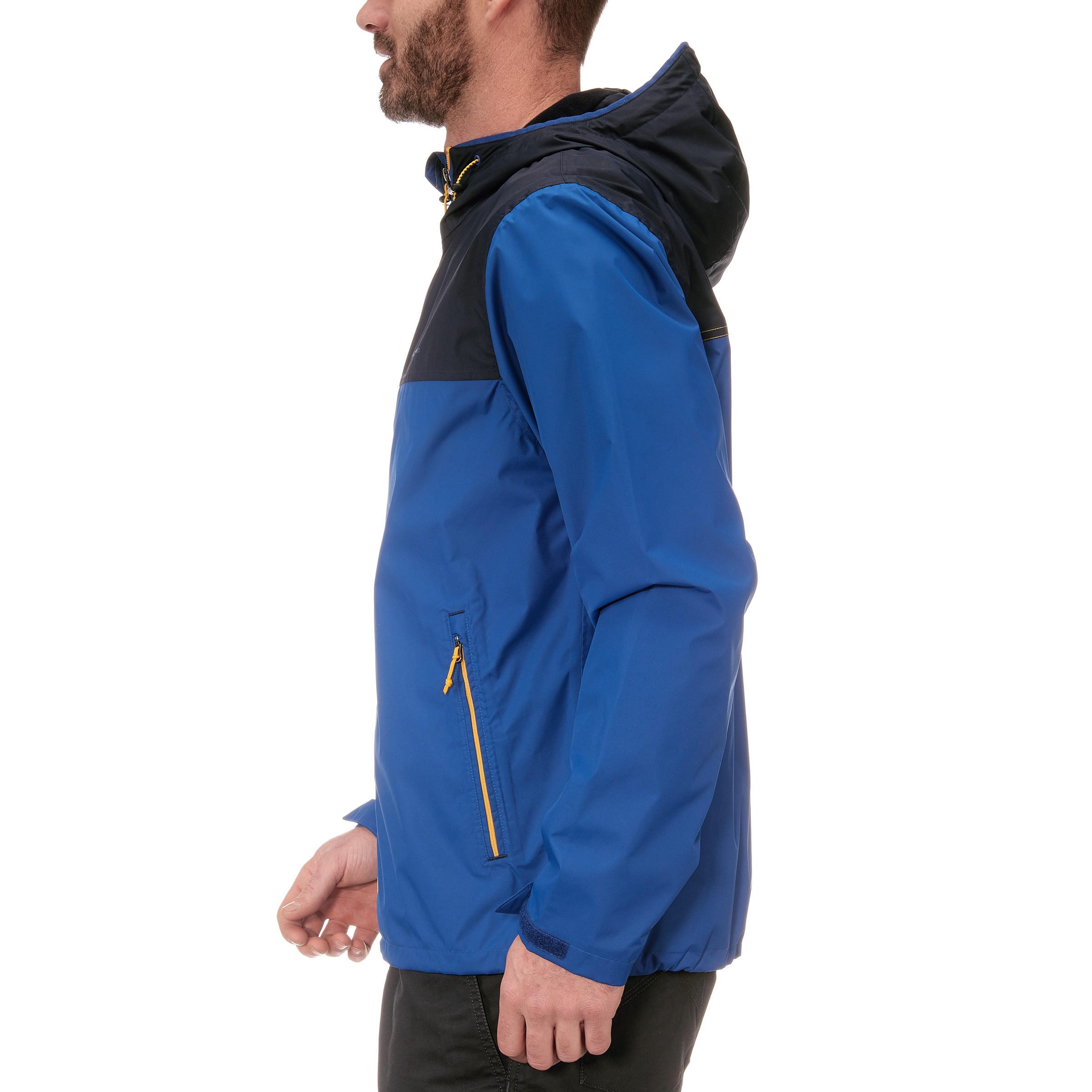 

Men's waterproof Nature hiking Rain Jacket - navy blue