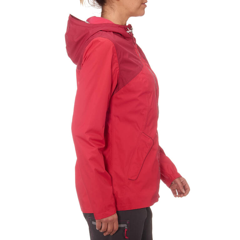 NH100 Women's Waterproof Hiking Jacket - Pink