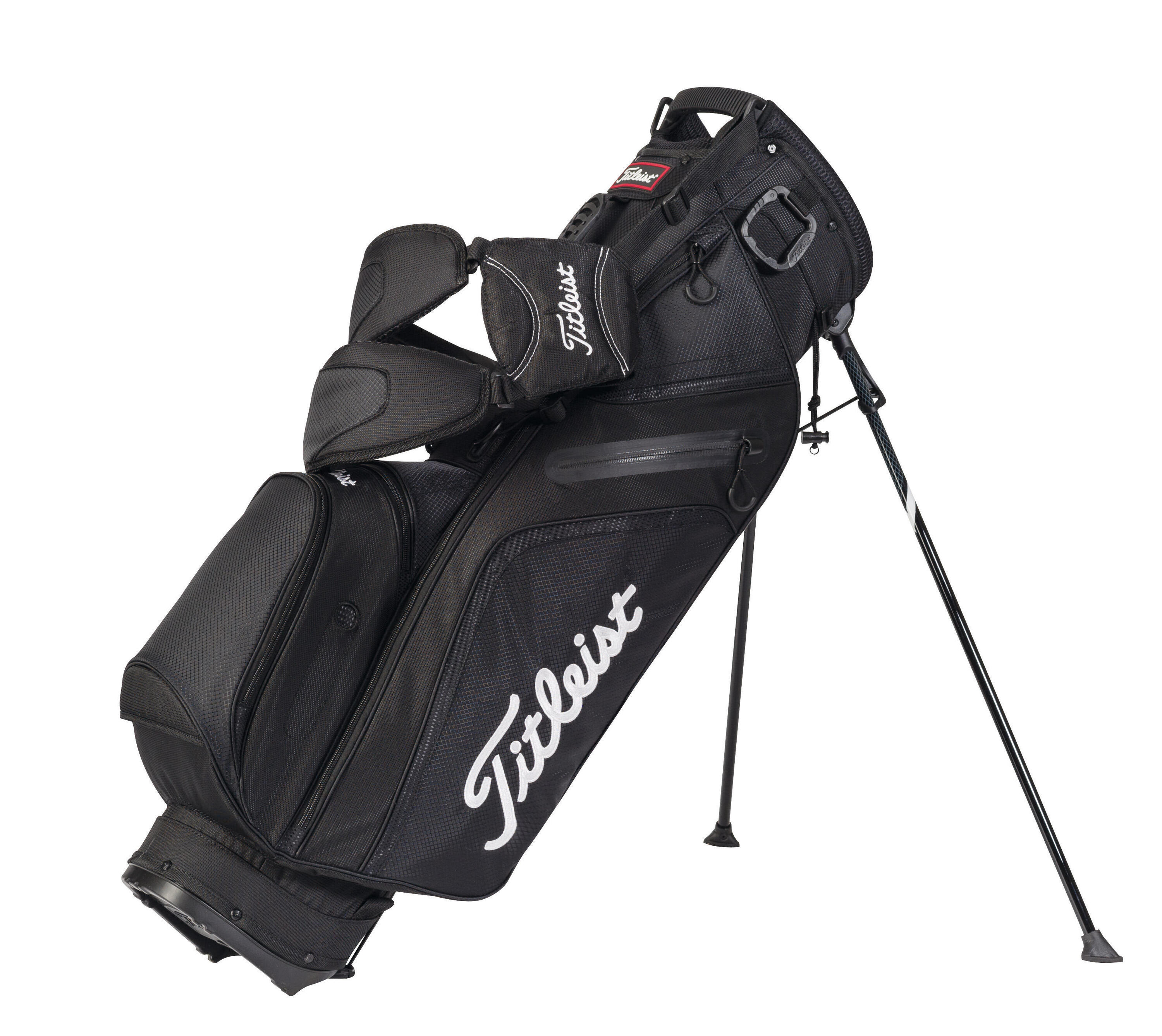 TITLEIST Ultra Lightweight Golf Stand Bag - 3 Compartments Black