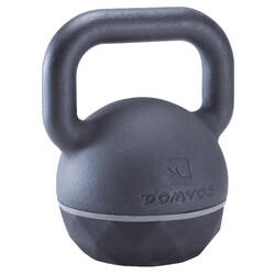 Cast Iron Kettlebell with Rubber Base - 24 kg