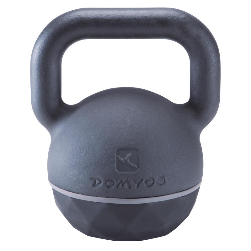 Ganteră Kettlebell din Fontă și Bază din Cauciuc - 24 kg