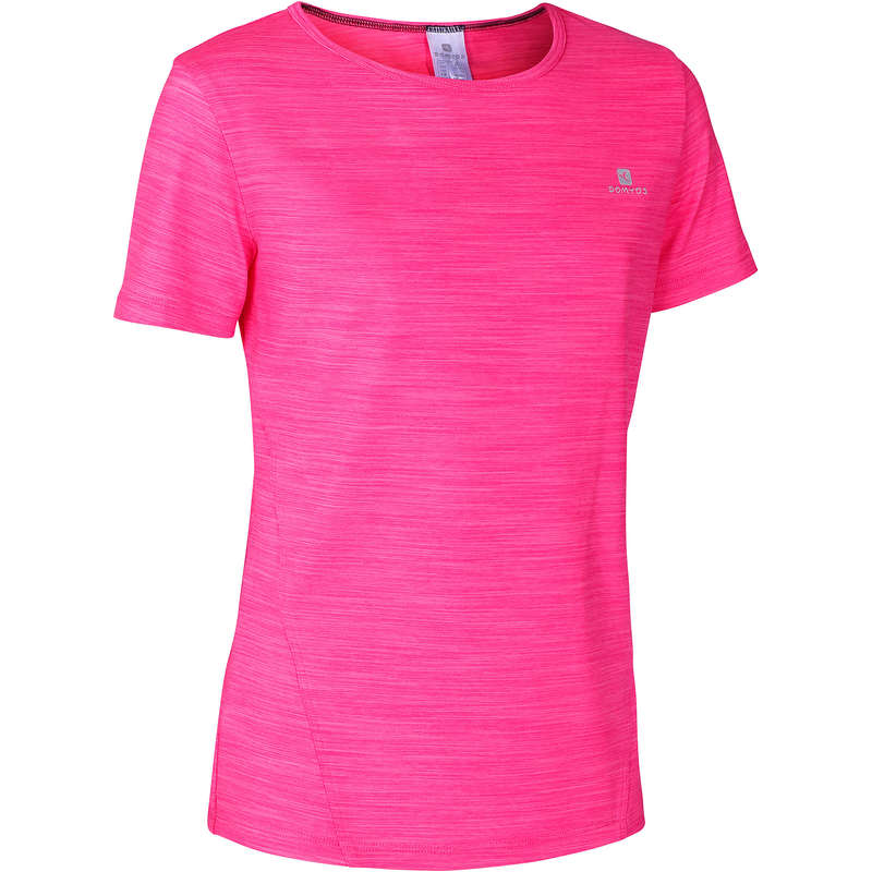 DOMYOS S500 Girls' Short-Sleeved Gym T-Shirt - Pink