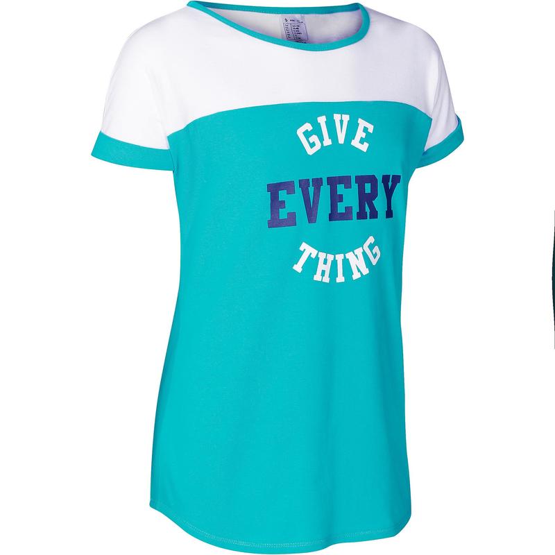 camiseta azul niño decathlon