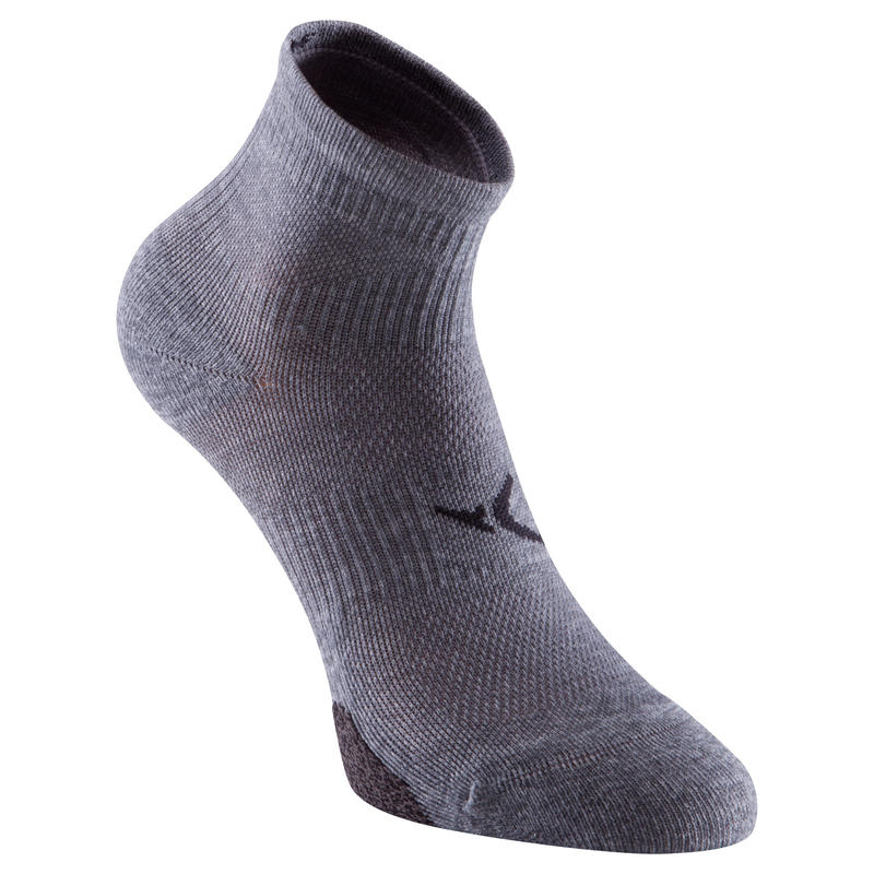 Fitness Kardiyo Corabi Kisa Konclu X2 Gri Domyos By Decathlon