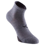 Calcetines cortos fitness x2 gris 500