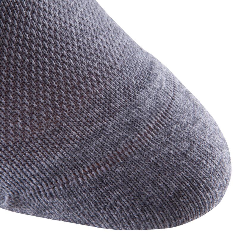 Chaussettes basses fitness cardio training x2 gris