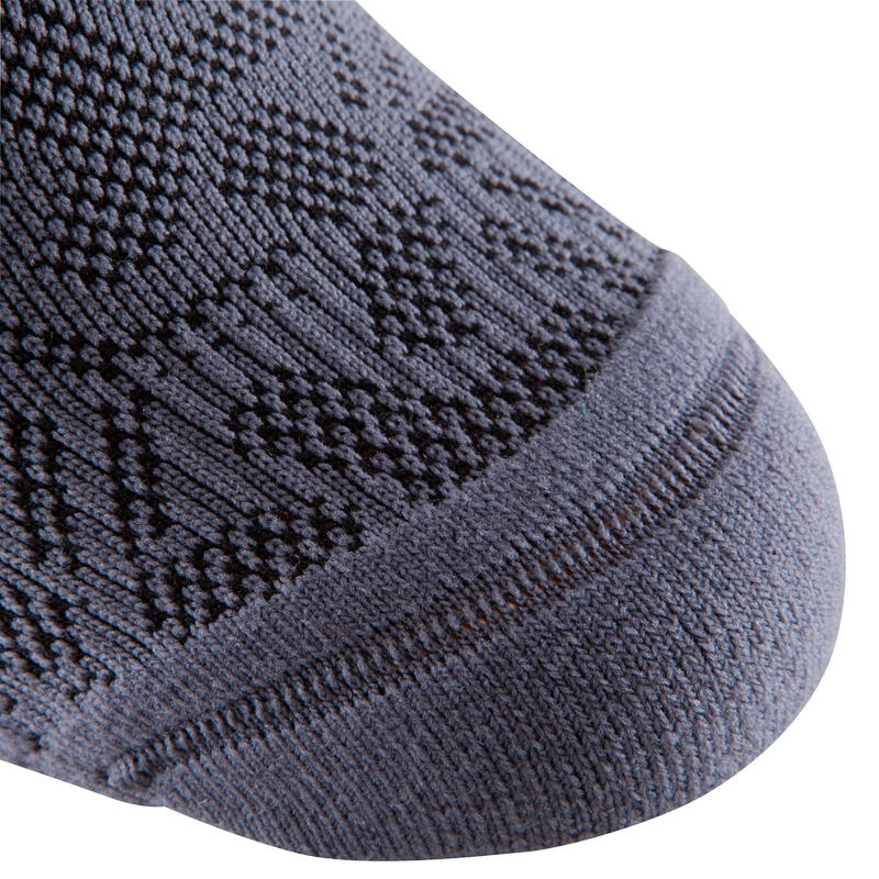 chaussettes hautes fitness noir gris