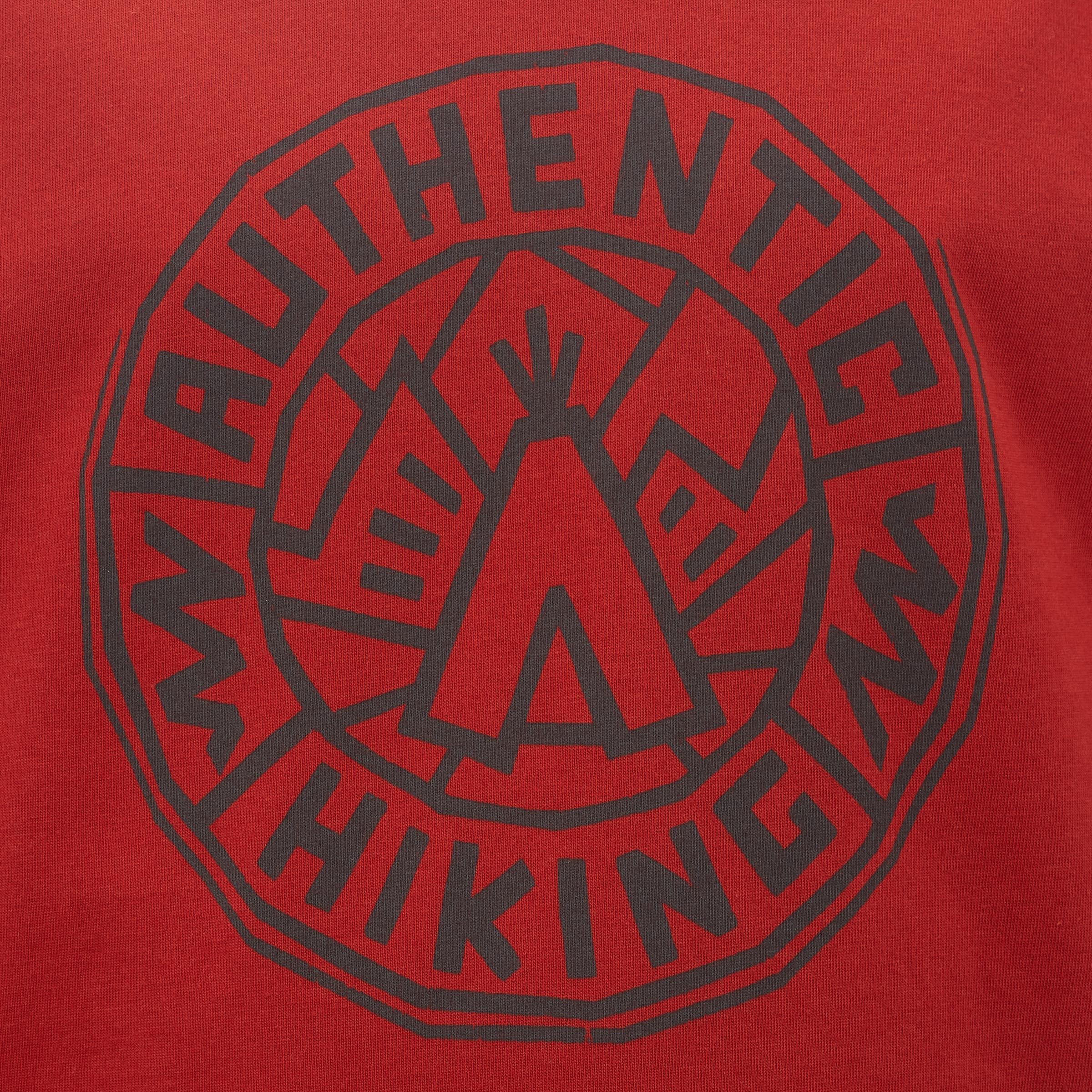 Hike 500 Boy's Hiking T-Shirt Red 6/9