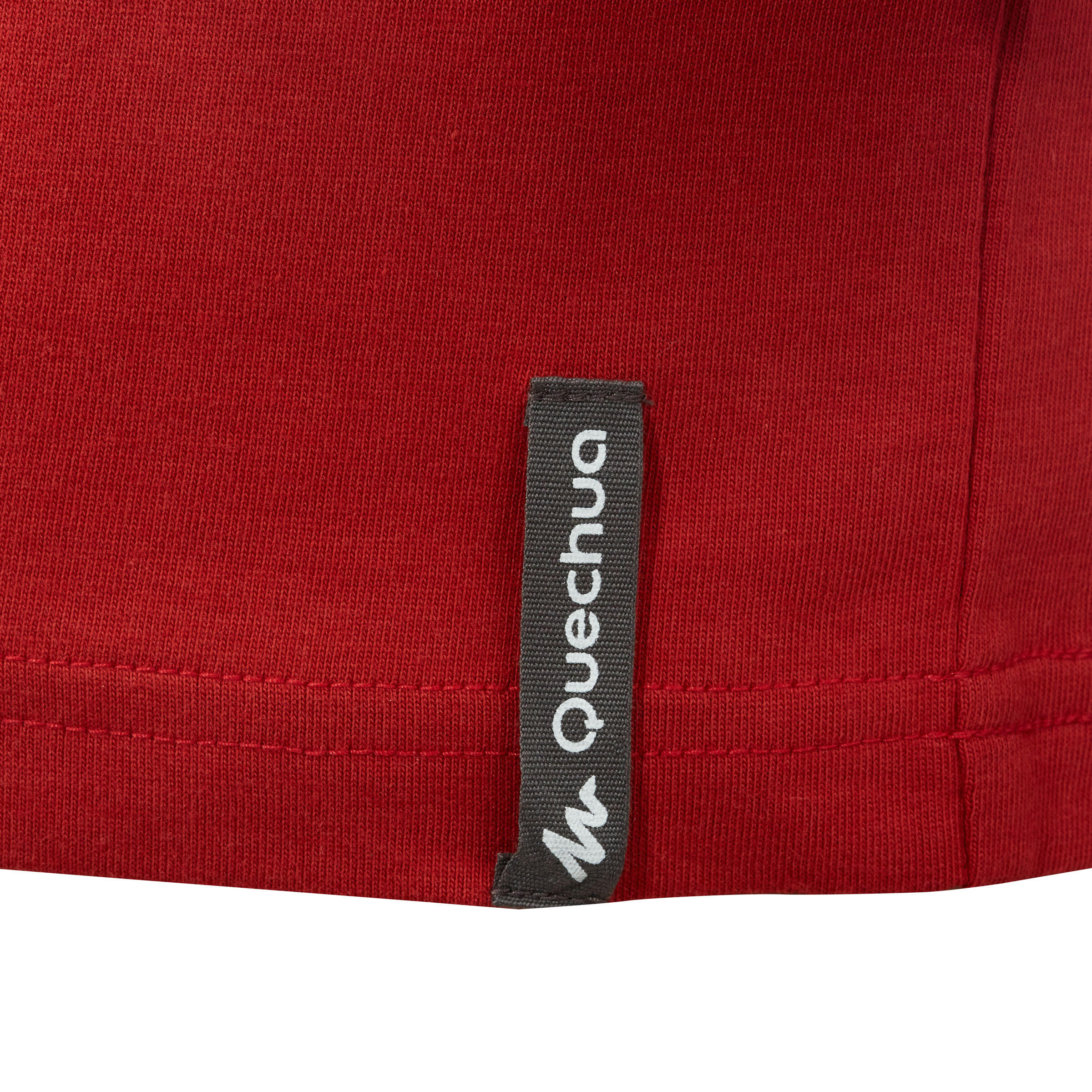 Hike 500 Boy's Hiking T-Shirt Red 7/9