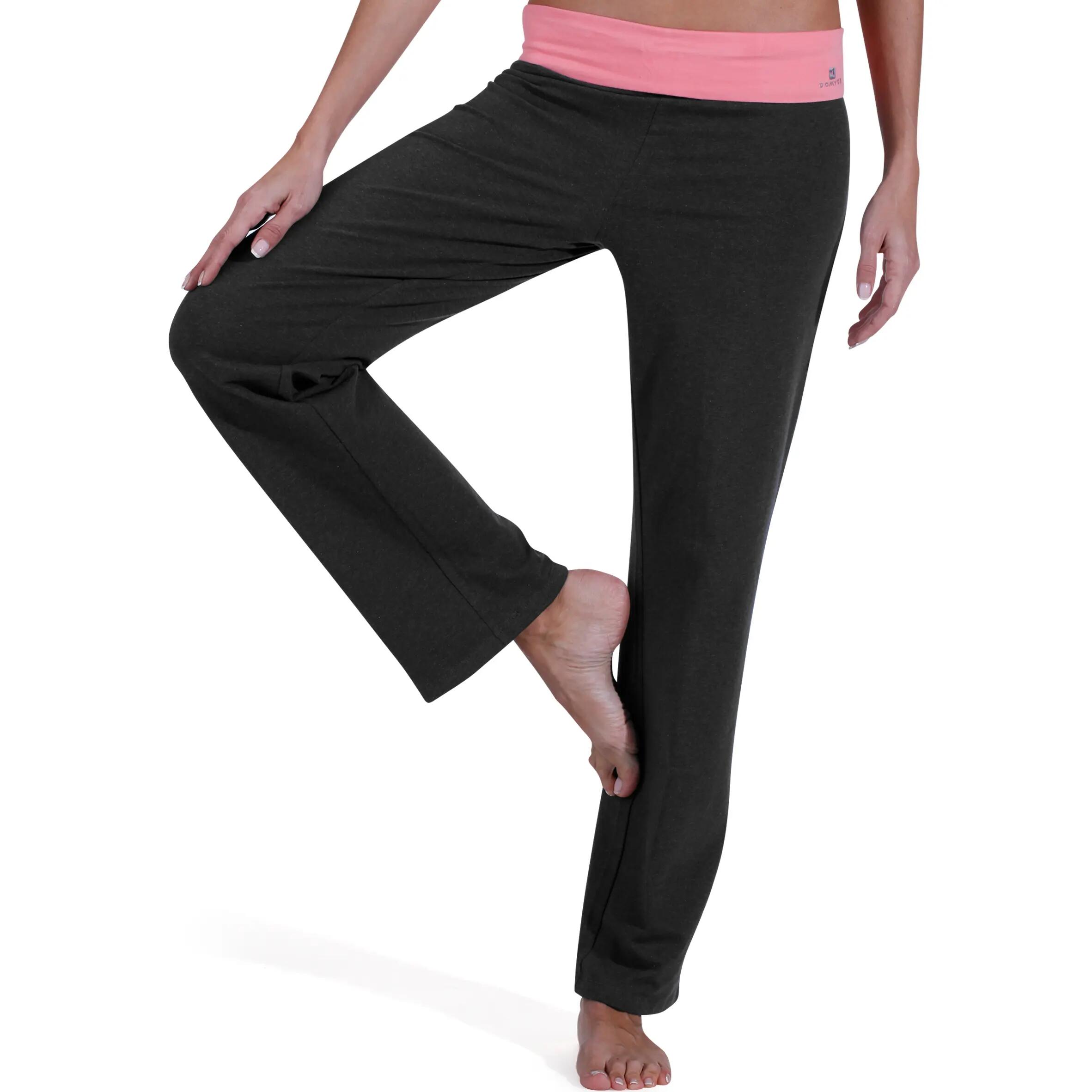 Women's Organic Cotton Gentle Yoga Bottoms - Dark Grey 11/12