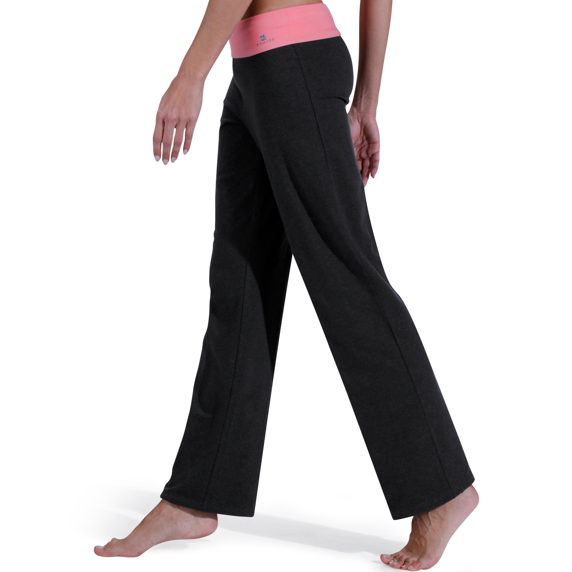 Women's Organic Cotton Gentle Yoga Bottoms - Dark Grey 8/12