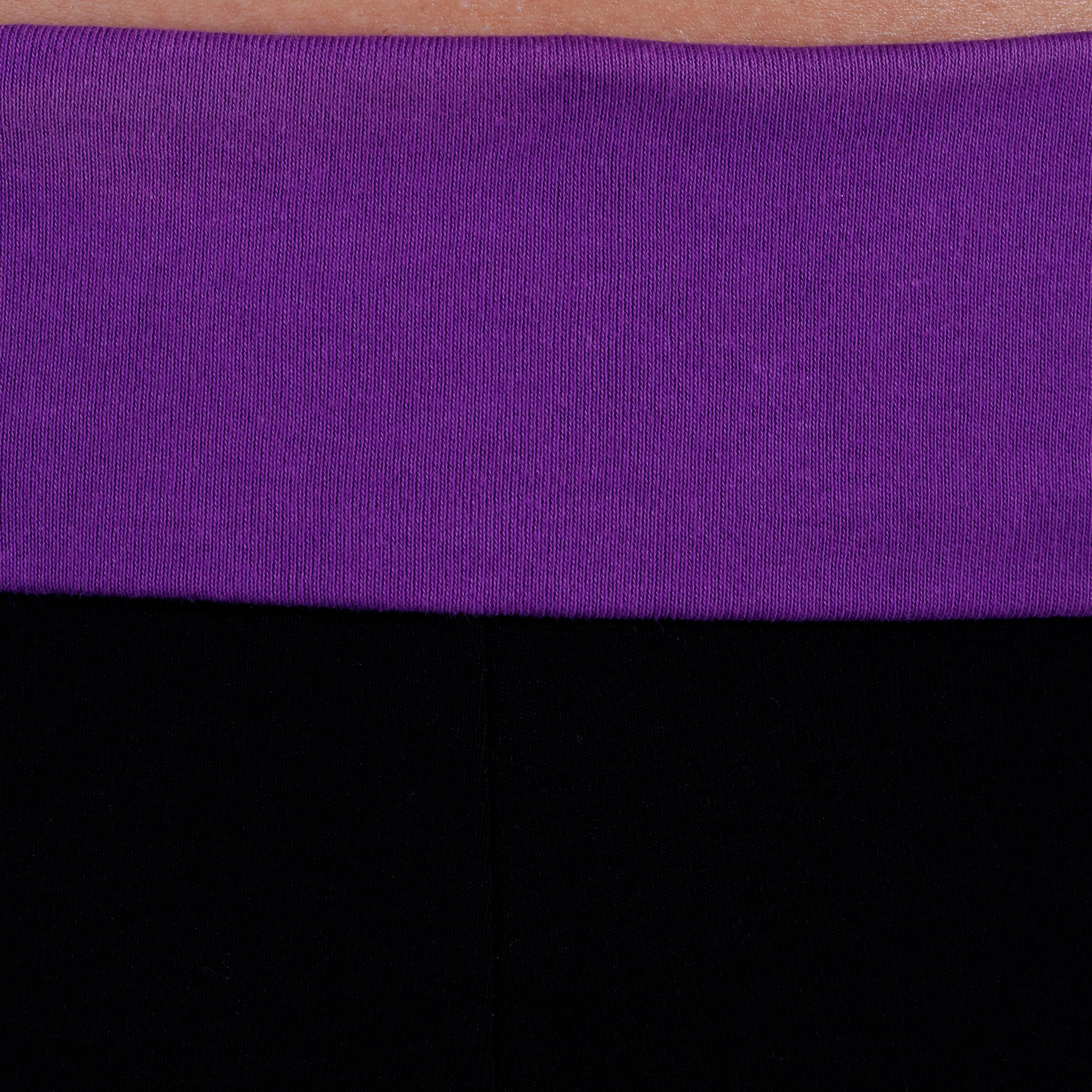 Organic Cotton Yoga Cropped Bottoms - Black 8/10