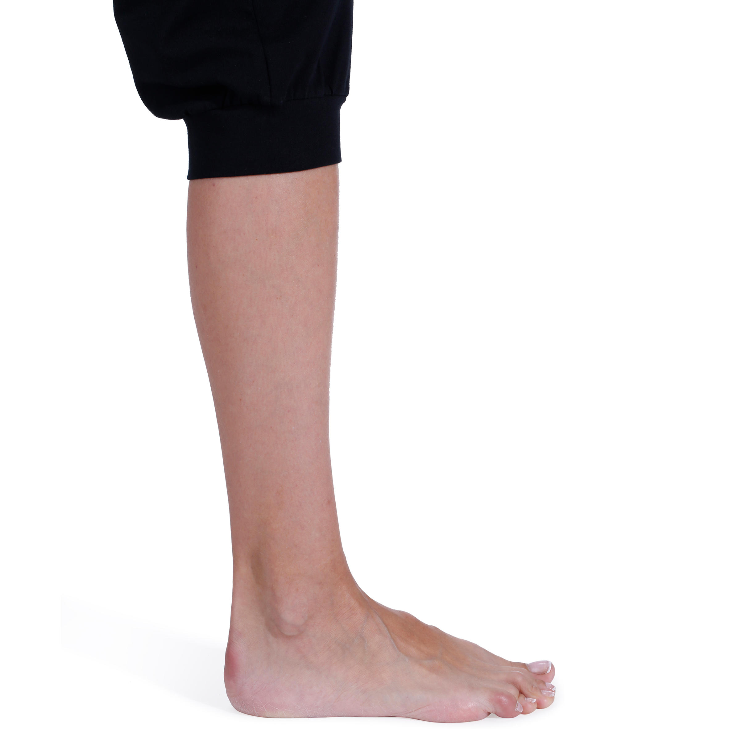 Organic Cotton Yoga Cropped Bottoms - Black 5/10