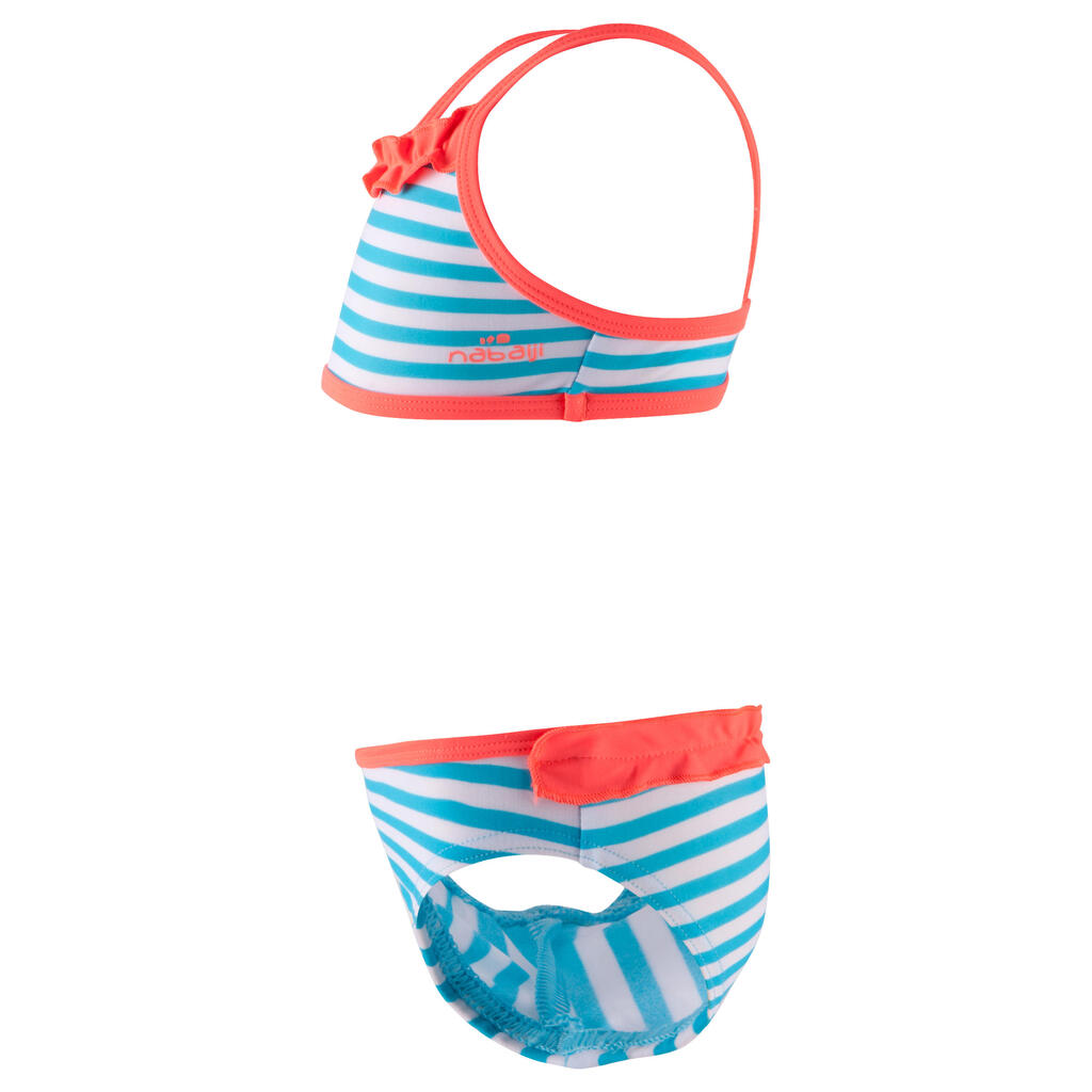 Bikini Kinder, blau gestreift mit 