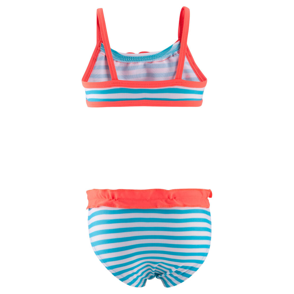 Bikini Kinder, blau gestreift mit 