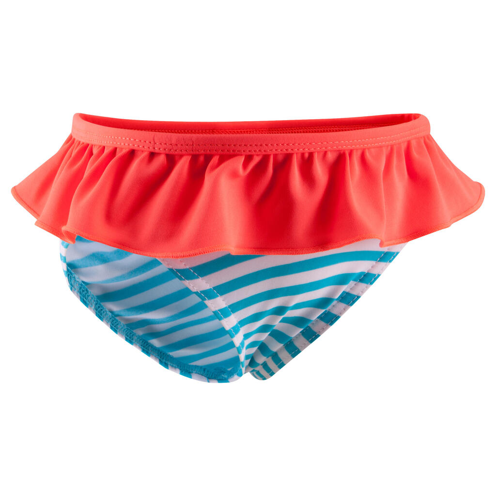 Badehose Slip Babys/Kleinkinder bedruckt Blumen blau 