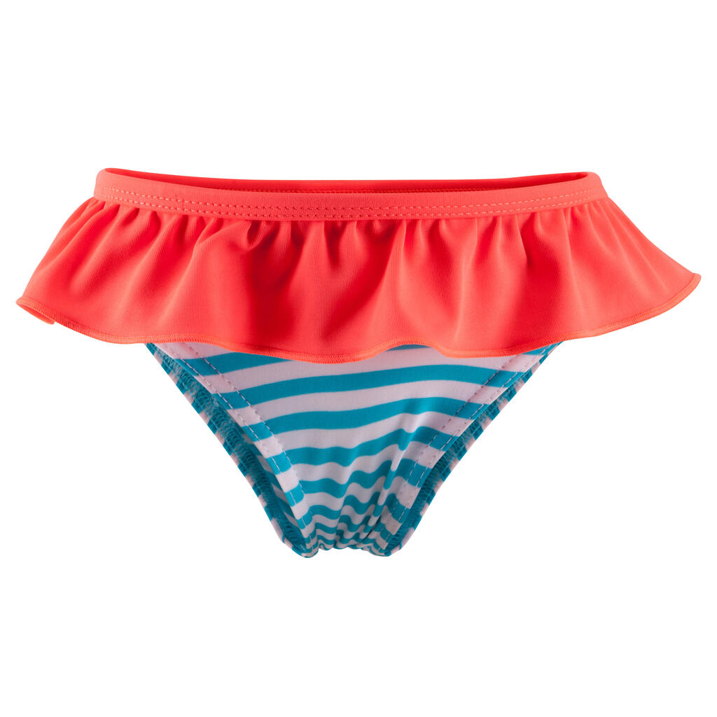 Badehose Slip Babys/Kleinkinder bedruckt Blumen blau 