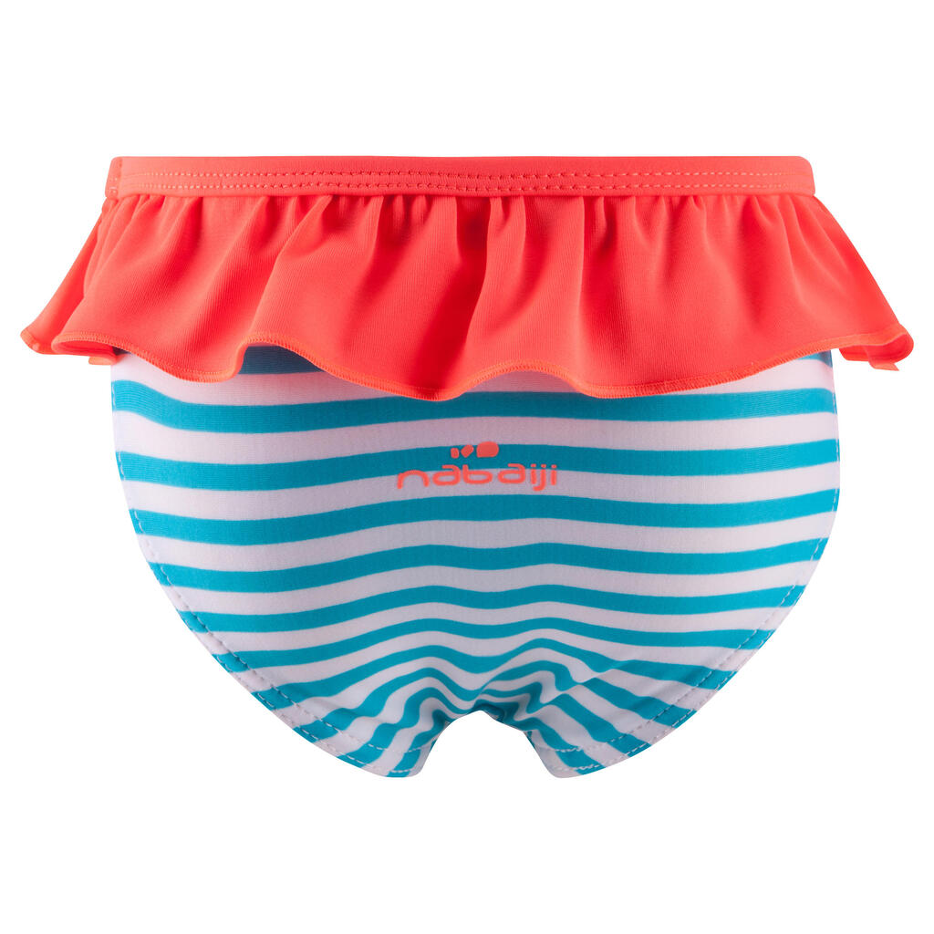 Badehose Slip Babys/Kleinkinder bedruckt Blumen blau 