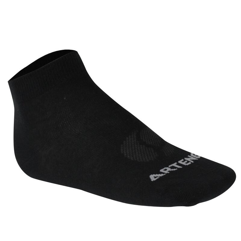 CHAUSSETTES DE SPORT MID ADULTE ARTENGO RS 160 NOIRES LOT DE 3