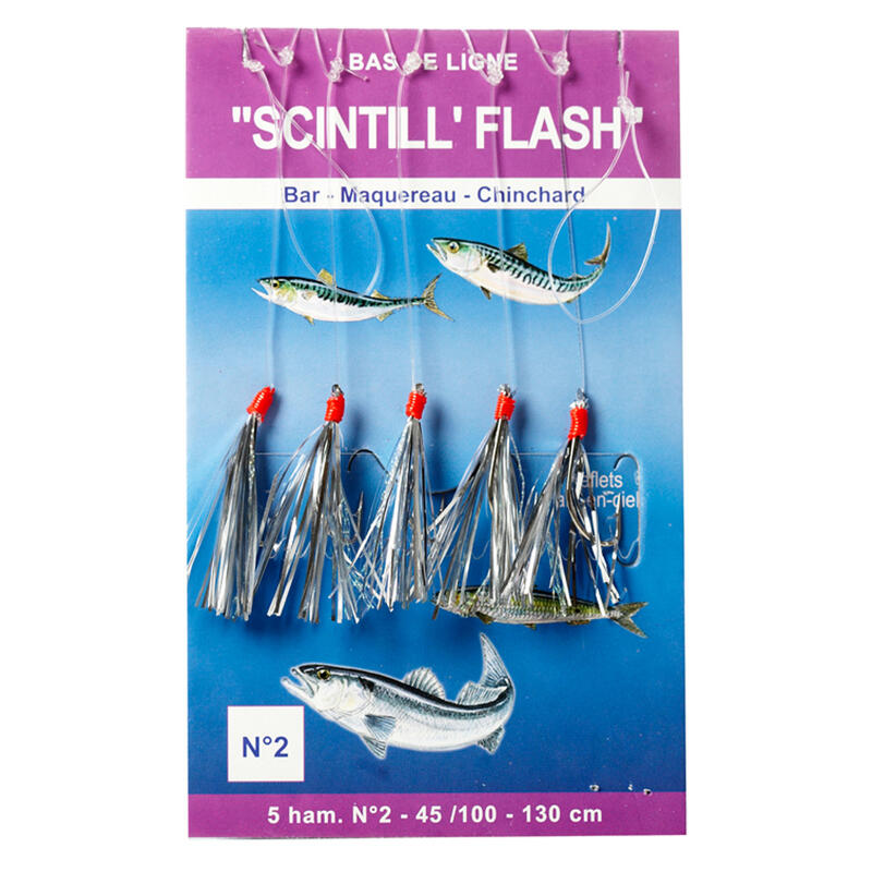 Estralho Scintll'flash 5 Anzóis N°2 Pesca no Mar