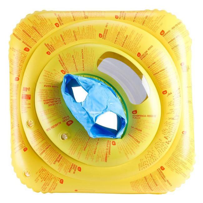 Inflatable Swim Ring with Seat Yellow
