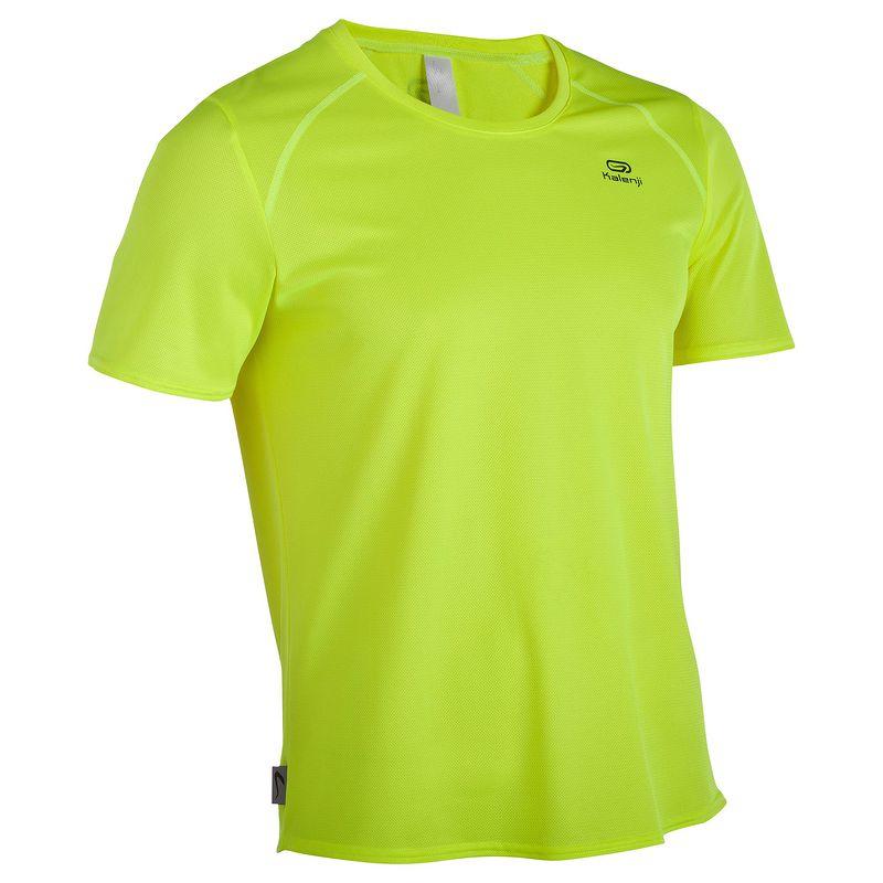 RUN DRY MEN'S RUNNING T-SHIRT CLUB YELLOW