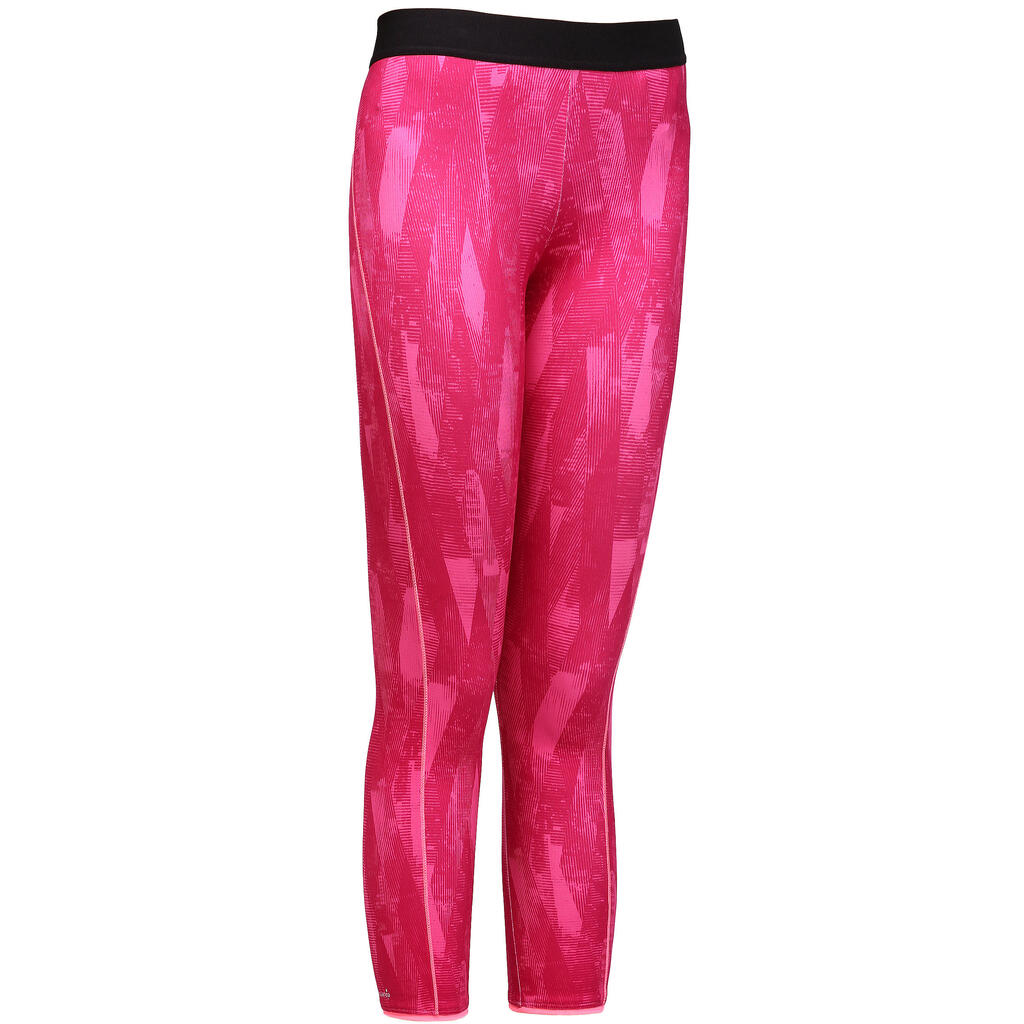 7/8-Leggings Breathe+ Damen, rosa bedruckt