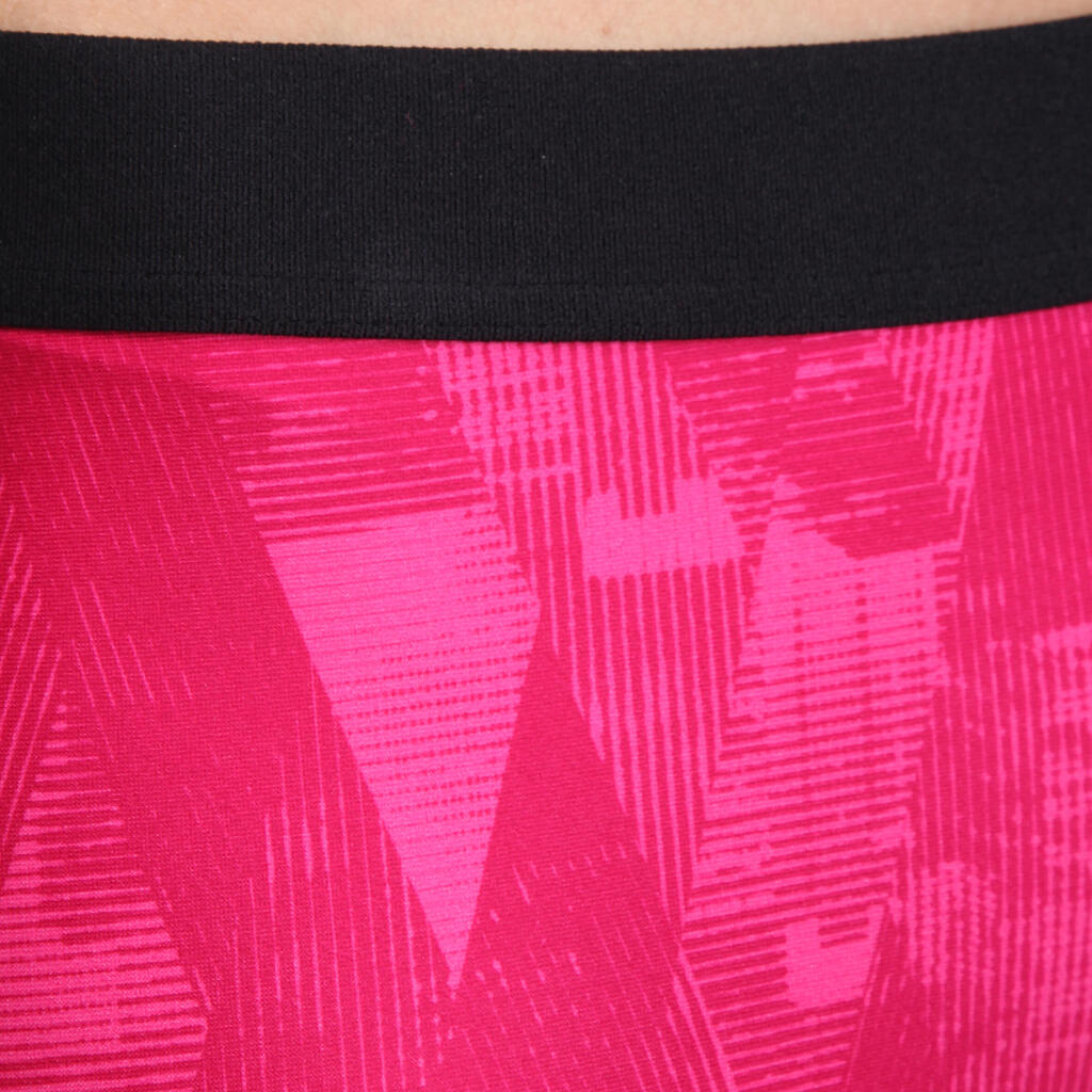 7/8-Leggings Breathe+ Damen, rosa bedruckt