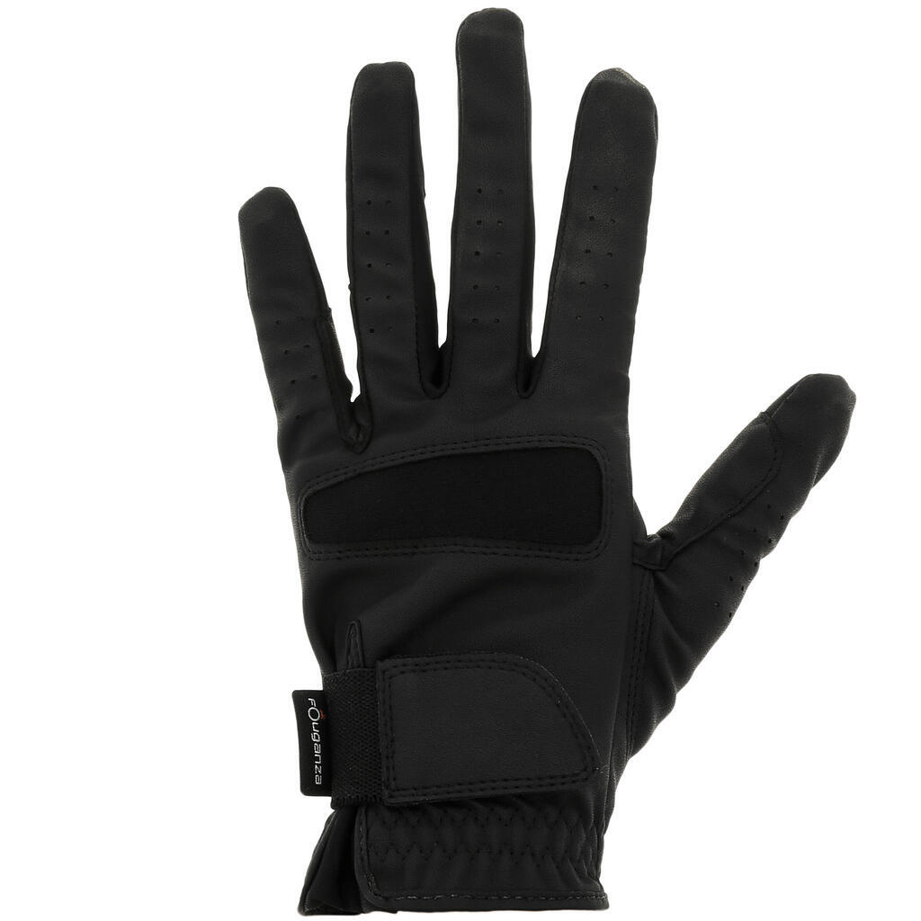 Grippy Women's Horse Riding Gloves - Black