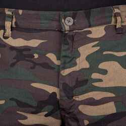 ROBUST CARGO TROUSERS STEPPE 300 CAMOUFLAGE WOODLAND GREEN