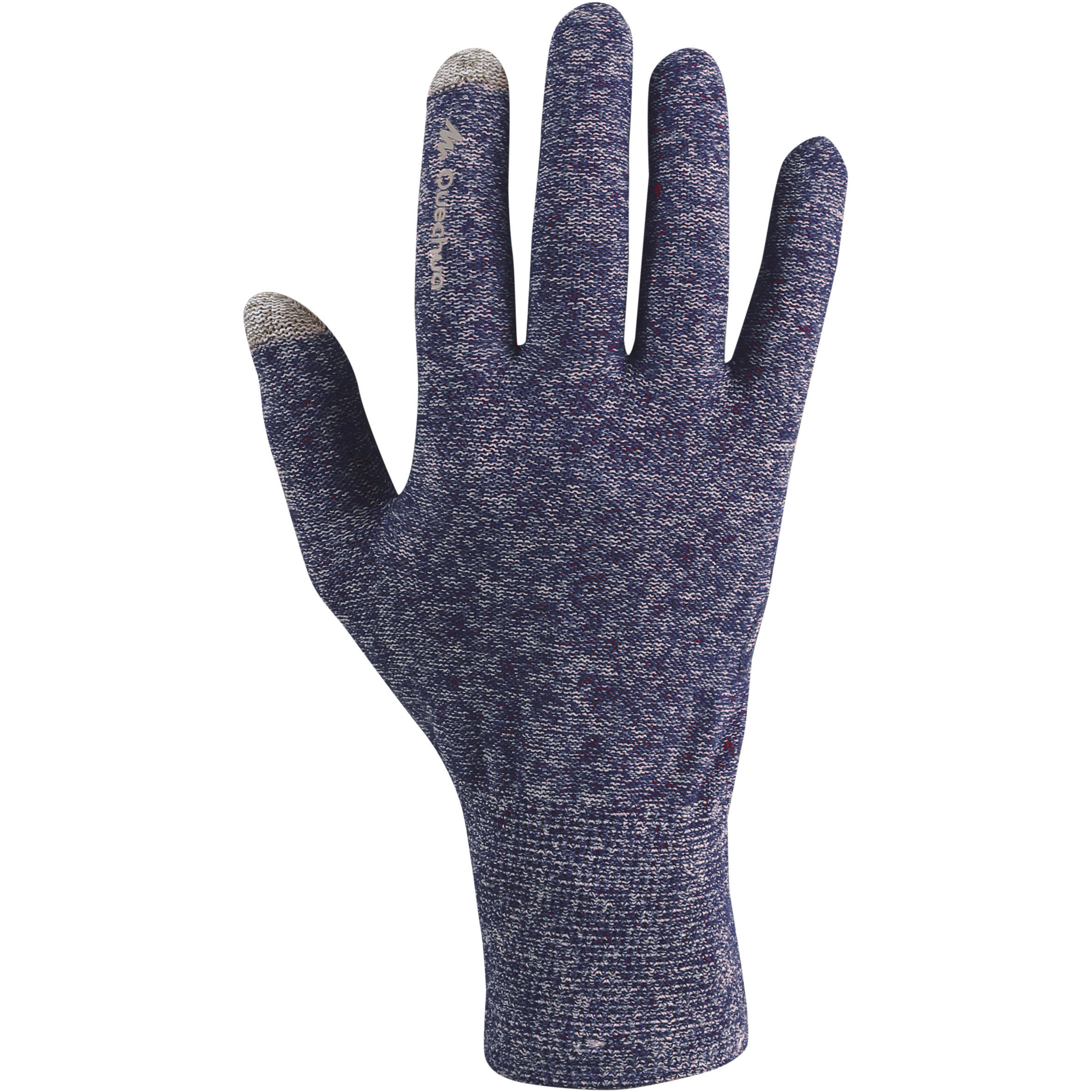 QUECHUA Forclaz 50 adult silk hiking liner gloves - blue