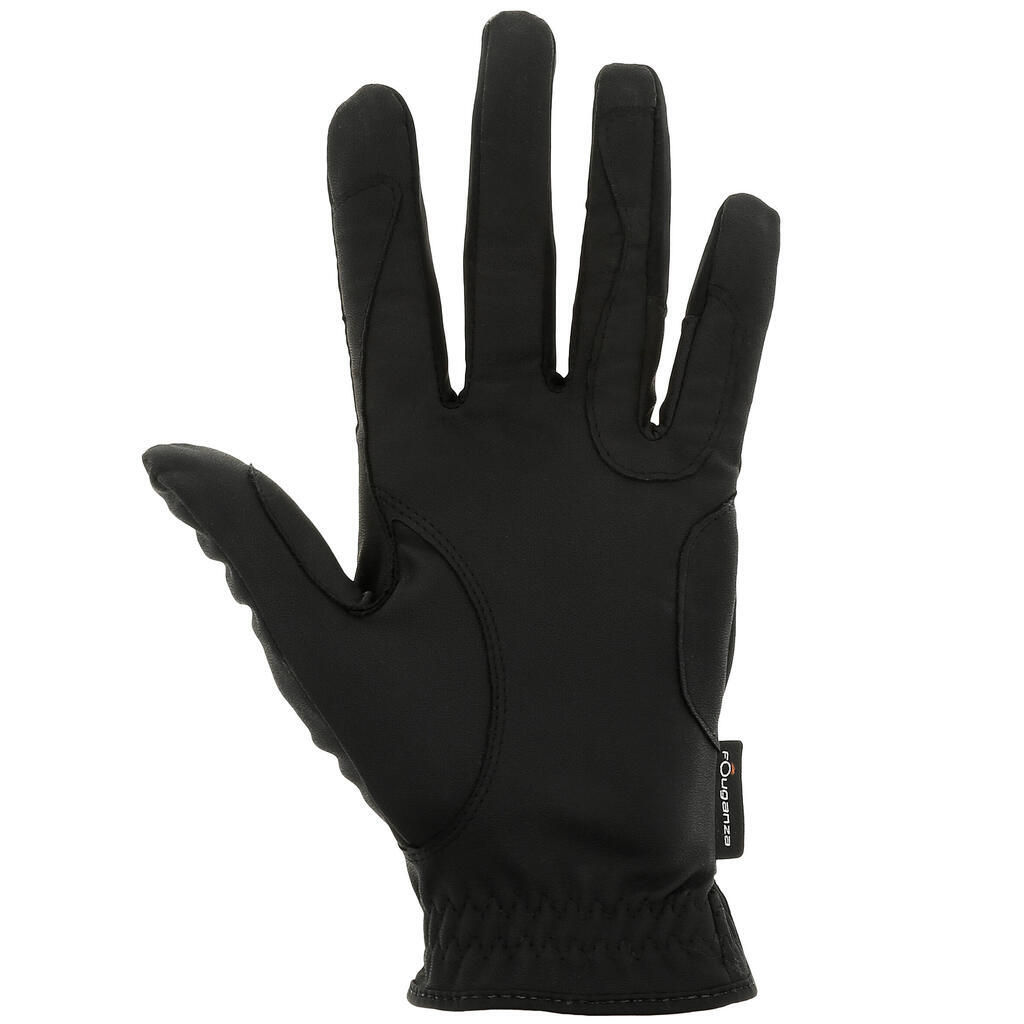 Grippy Women's Horse Riding Gloves - Black