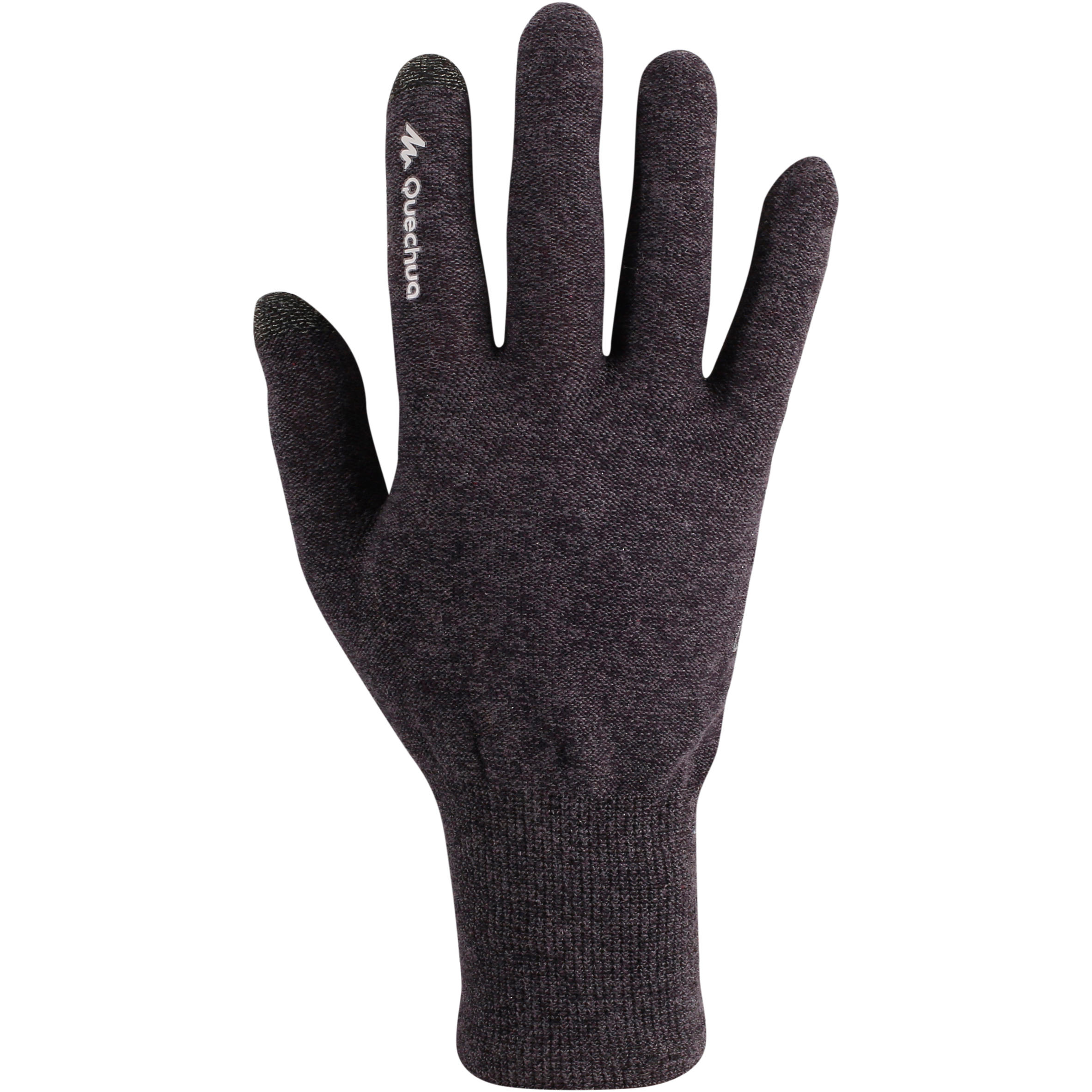 QUECHUA Forclaz 50 Silk Adult Tactile Hiking Liner Gloves - Black